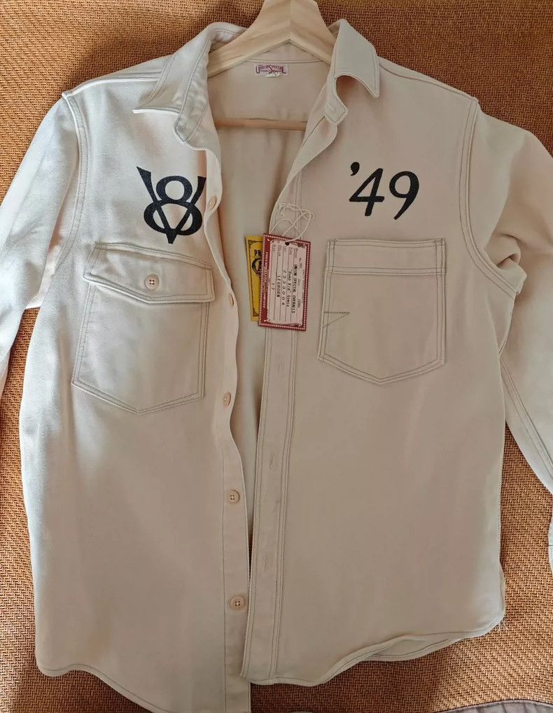 Freewheelers Freewheelers size 17 V8 car beige jacket Size US S / EU 44-46 / 1 - 1 Thumbnail