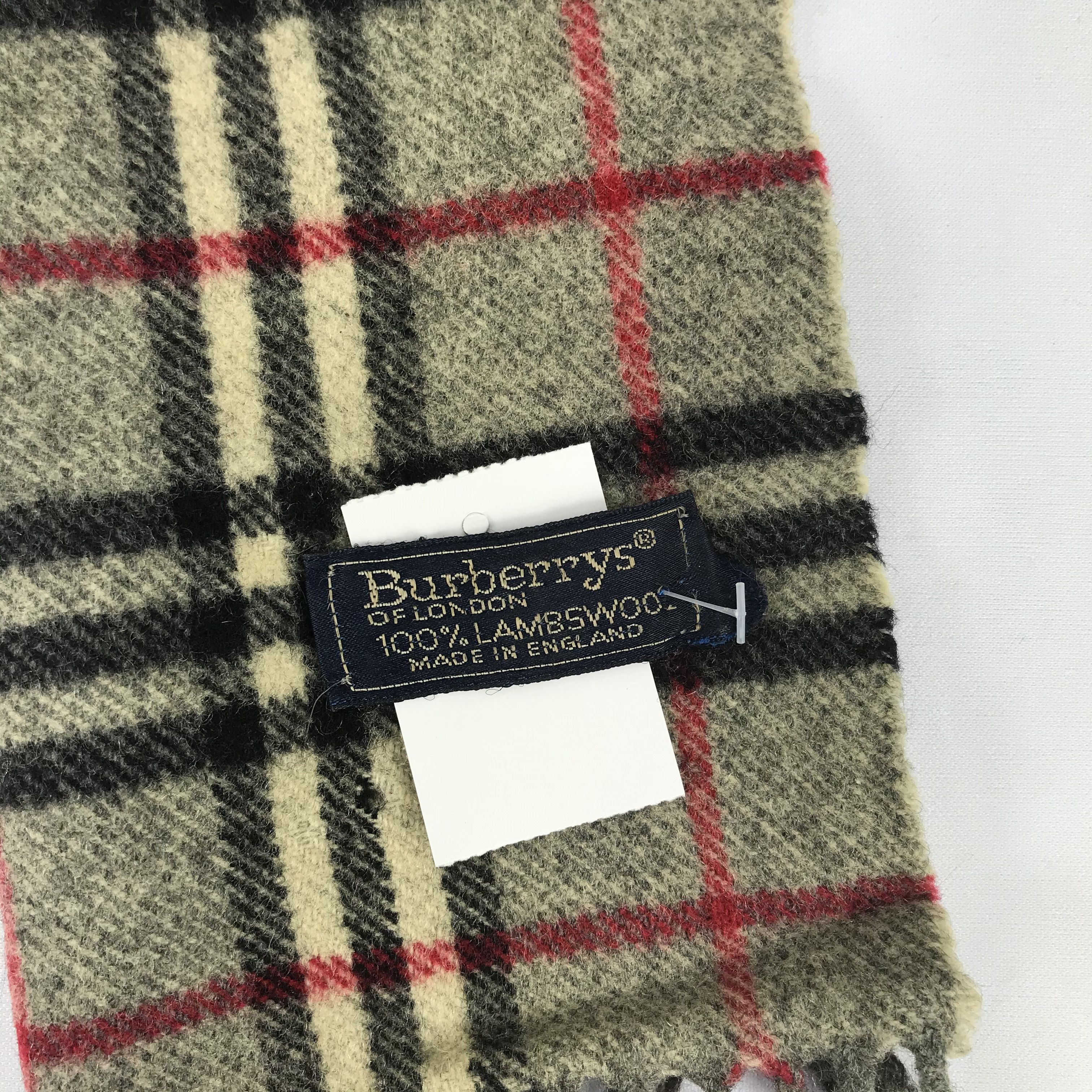 Burberry Vintage Burberry Scarf Muffler Wool Cashmere Scarves Size ONE SIZE - 4 Thumbnail