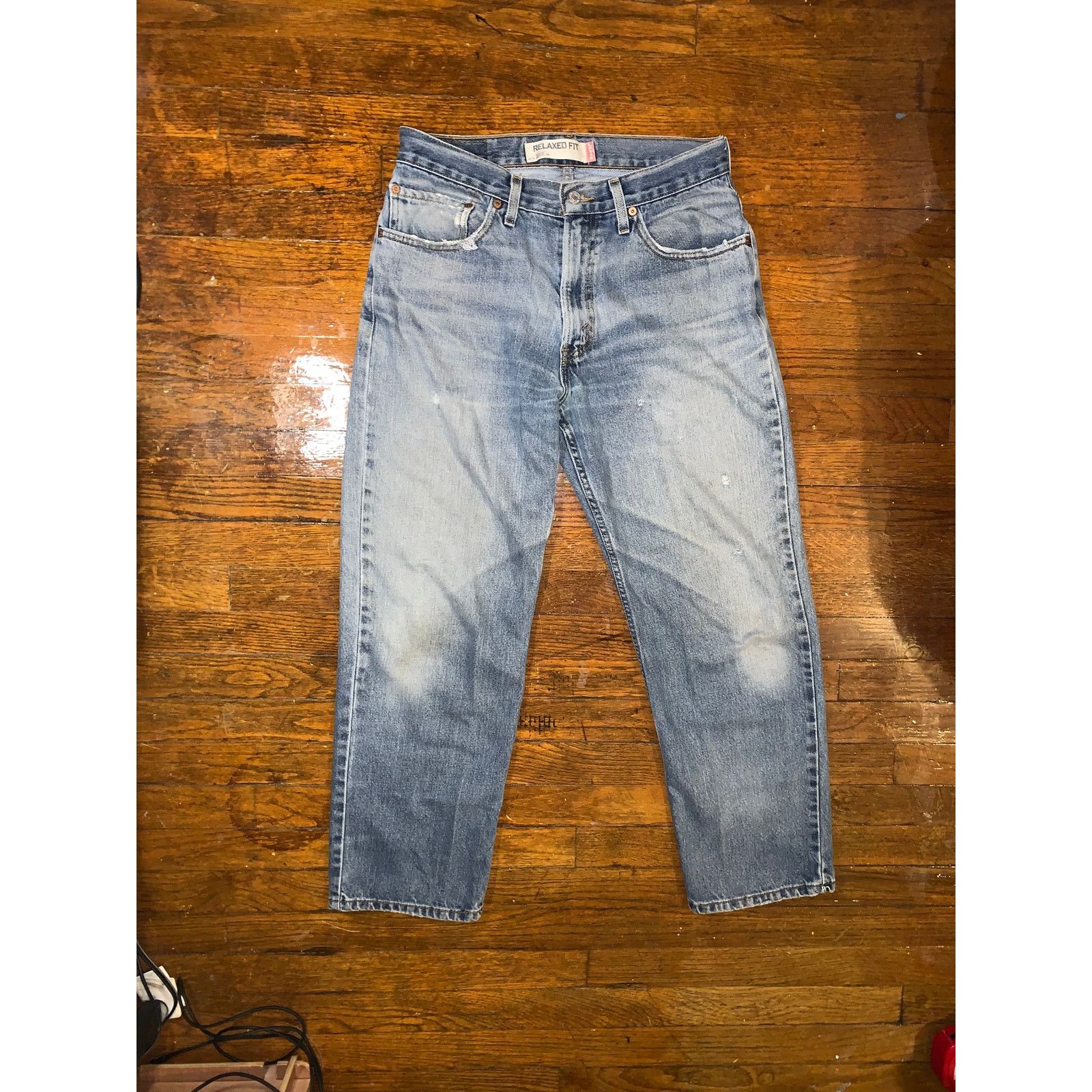 Levi's Levis 505 Jeans 32x29 Relaxed Fit Light Wash Denim Size US 32 / EU 48 - 1 Thumbnail