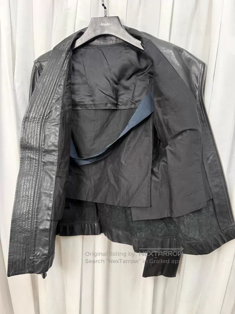 Rick Owens Rick Owens Stand-up collar motorcycle jacket| Size US M / EU 48-50 / 2 - 8 Thumbnail