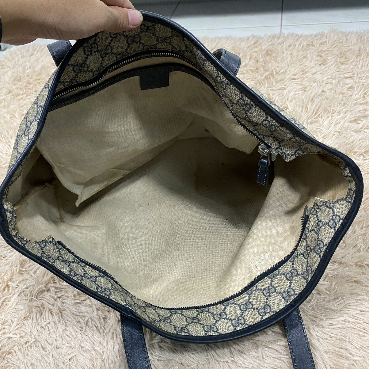 Gucci 🔥HANDBAG GUCCI LEATHER MONOGRAM MADE IN ITALY Size ONE SIZE - 13 Thumbnail