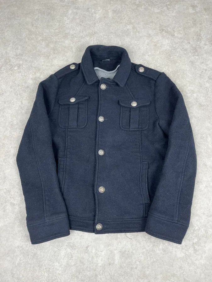Daniele Alessandrini 2000s Daniele Alessandrini Navy Wool Classy Jacket Size US M / EU 48-50 / 2 - 3 Thumbnail