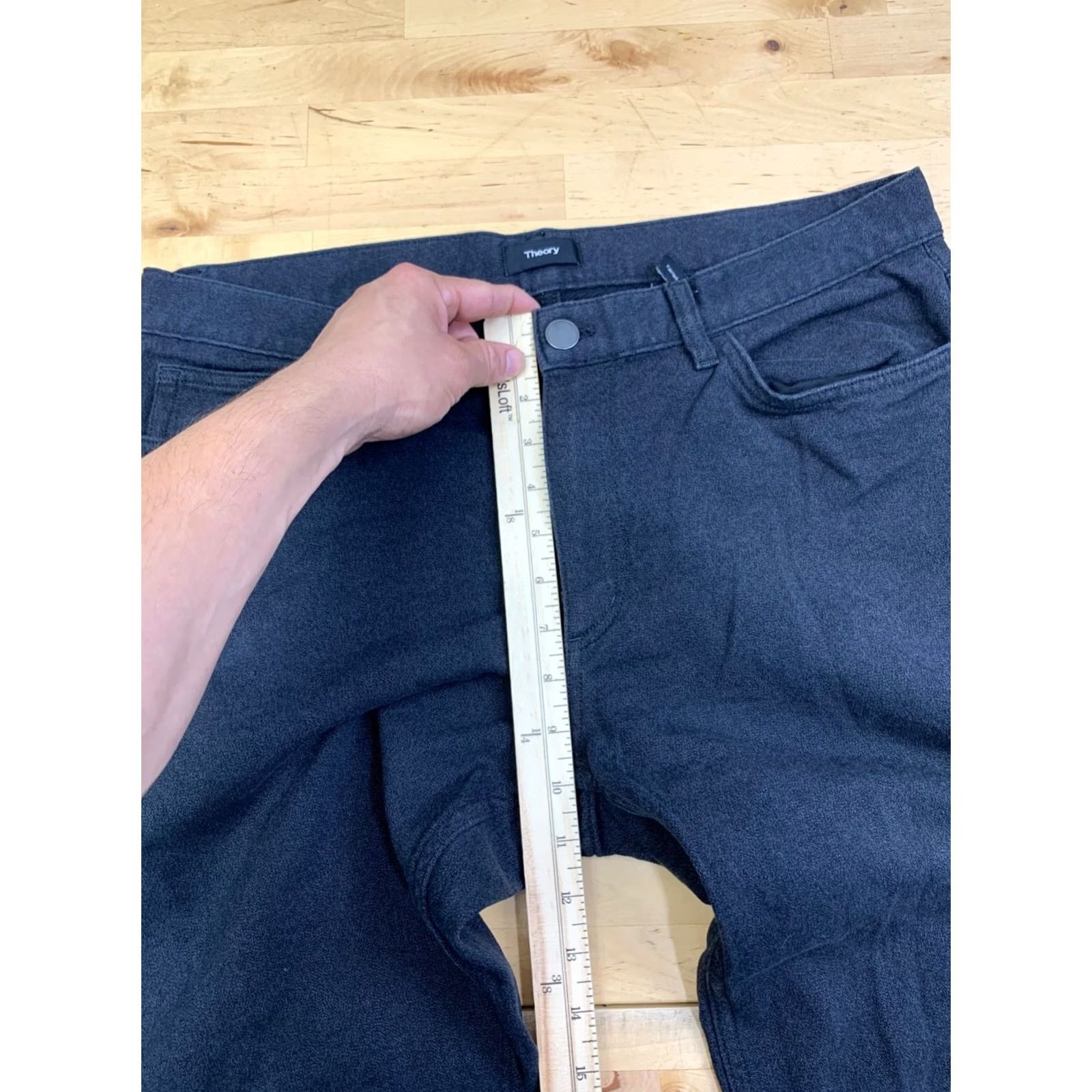 Theory Theory Pants Men 36x28 Charcoal Gray Chino Straight Casual Business 13103 Size US 36 / EU 52 - 6 Thumbnail
