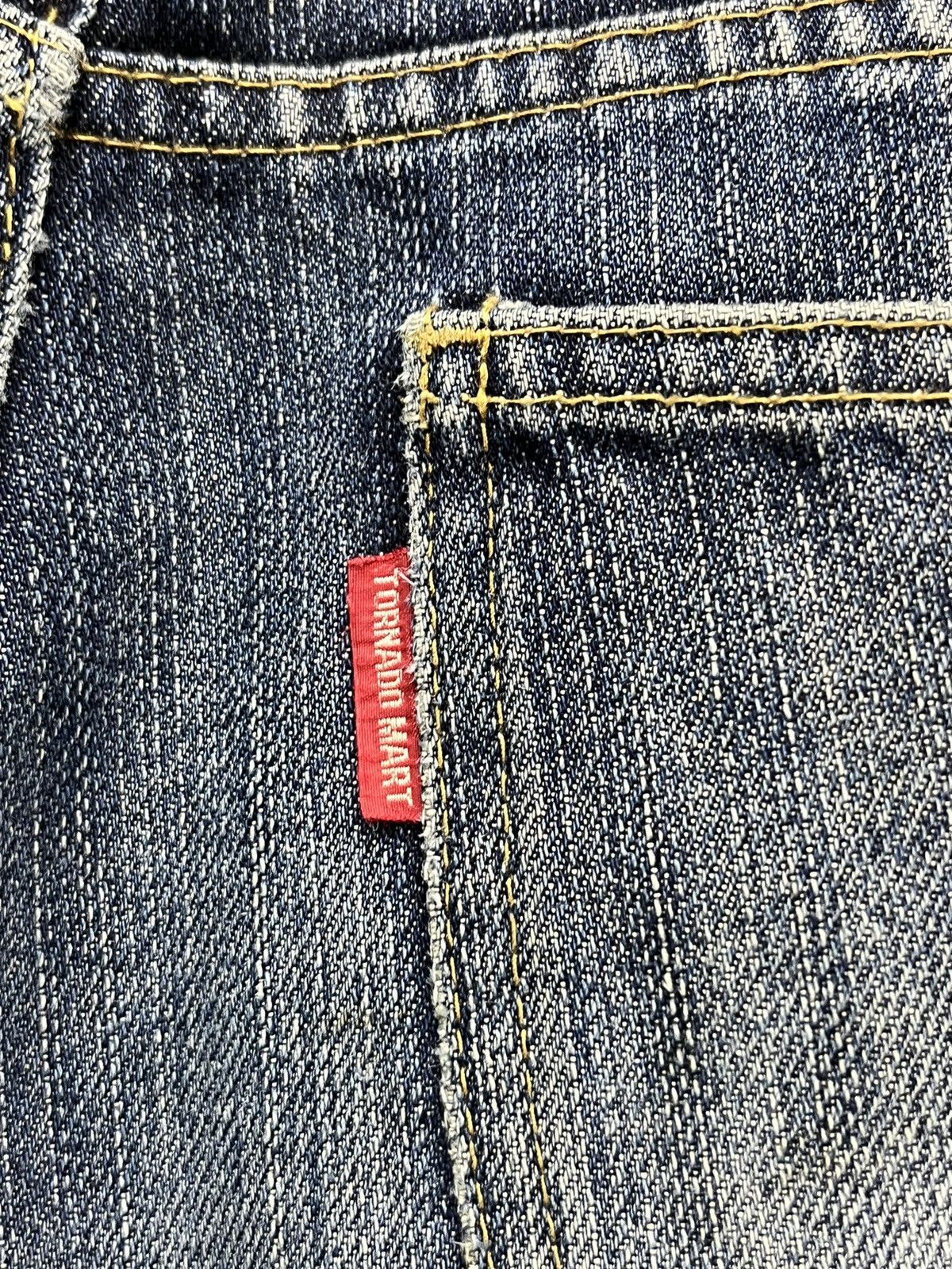 🔥SICK 90's TORNADO MART Natural Worn-Out Thrashed Flared 💥