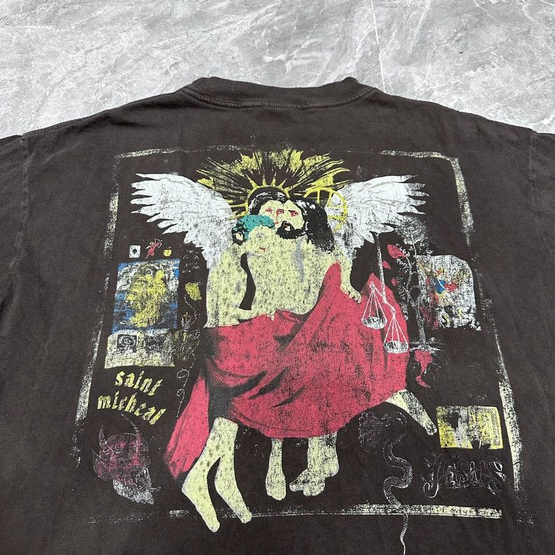 Saint Michael Saint Michael Out of print washed black God Bible short sl Size US S / EU 44-46 / 1 - 6 Thumbnail