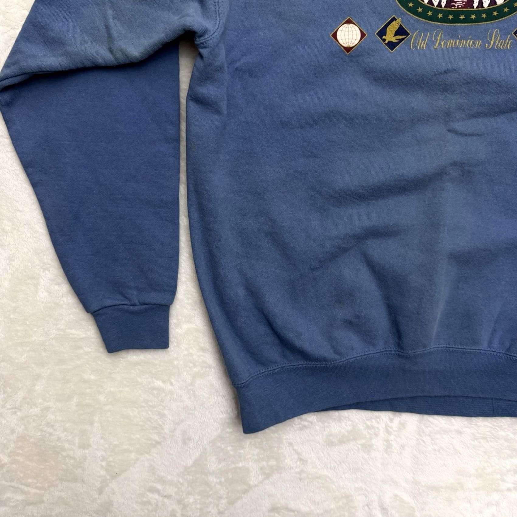 Vintage VINTAGE Oneita Virginia Sweatshirt Mens XL Blue Graphic Print USA Fleece Crew Neck Pullover Cotton Polyester Size US XL / EU 56 / 4 - 6 Thumbnail