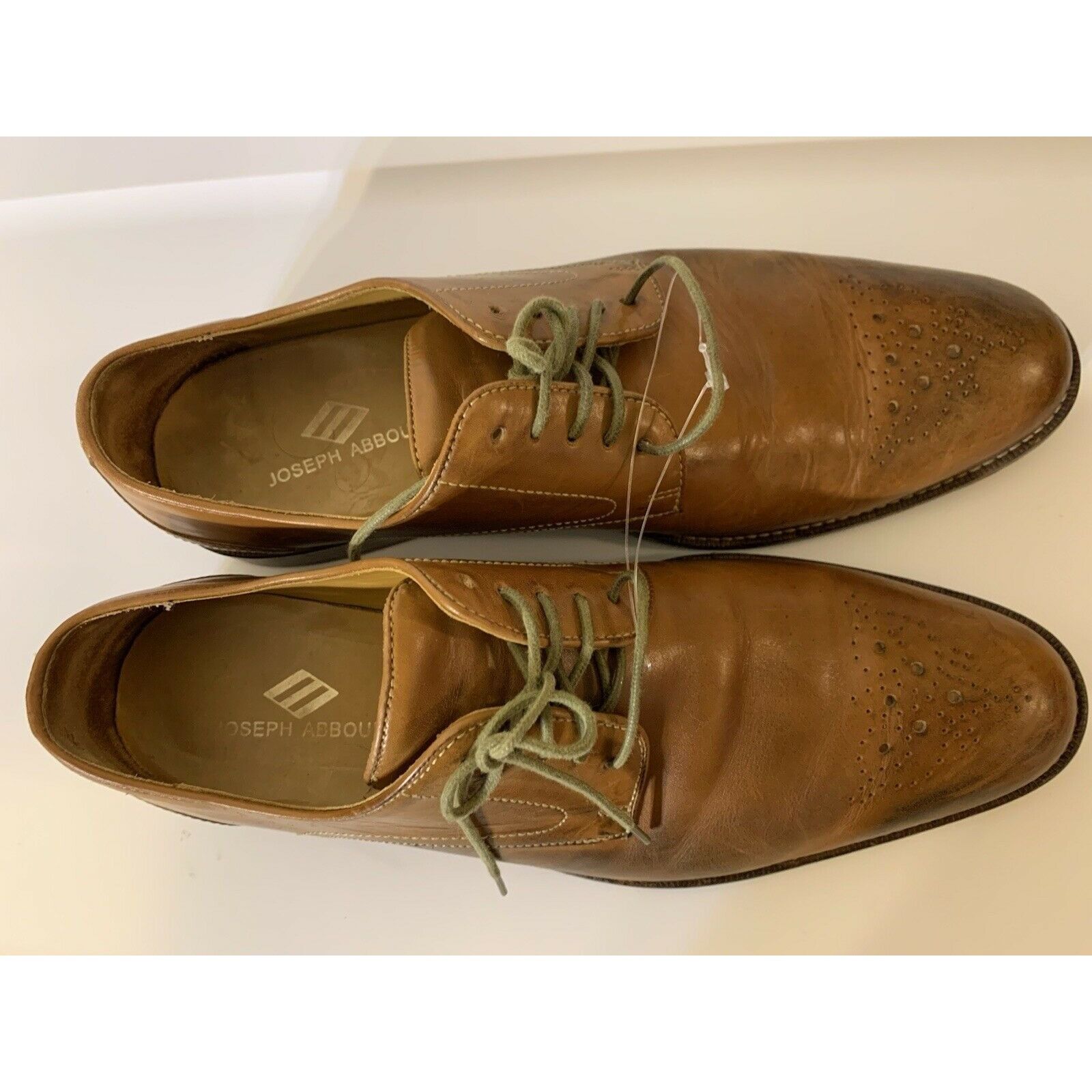 Joseph Abboud Joseph Abboud Oxfords Men’s Sz 9D Brown Leather Dress Shoes Size US 9 / EU 42 - 7 Thumbnail