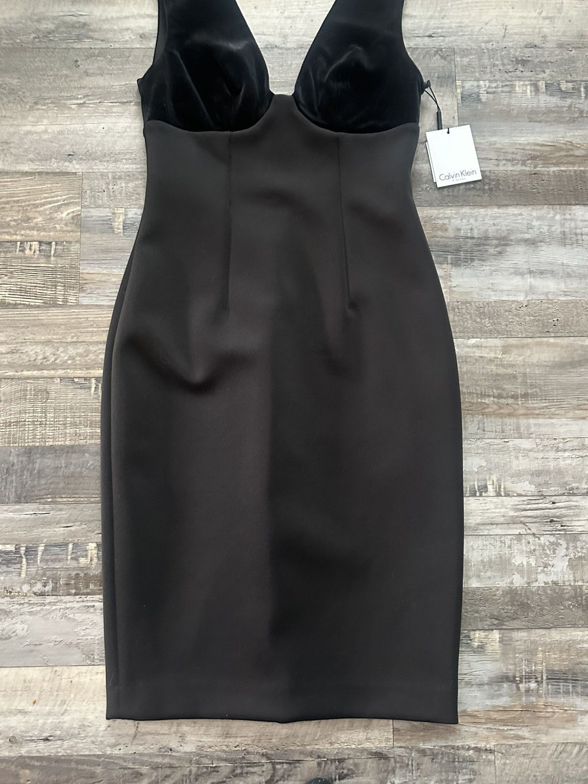 calvin klein black midi dress Calvin Klein Dark Gray Midi Dress/shift Dress – Shoptiques