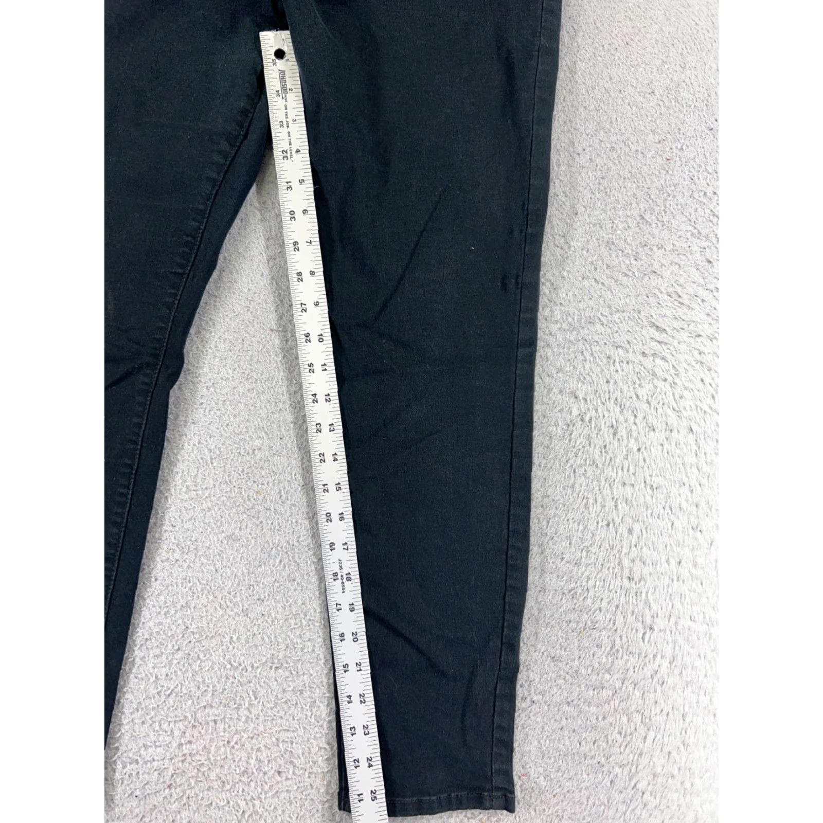 Mossimo Mossimo Jeans Women's 16 Black Denim Jeggings Mid Rise Stretch 34x26 Size 38" / US 16 / IT 52 - 7 Thumbnail