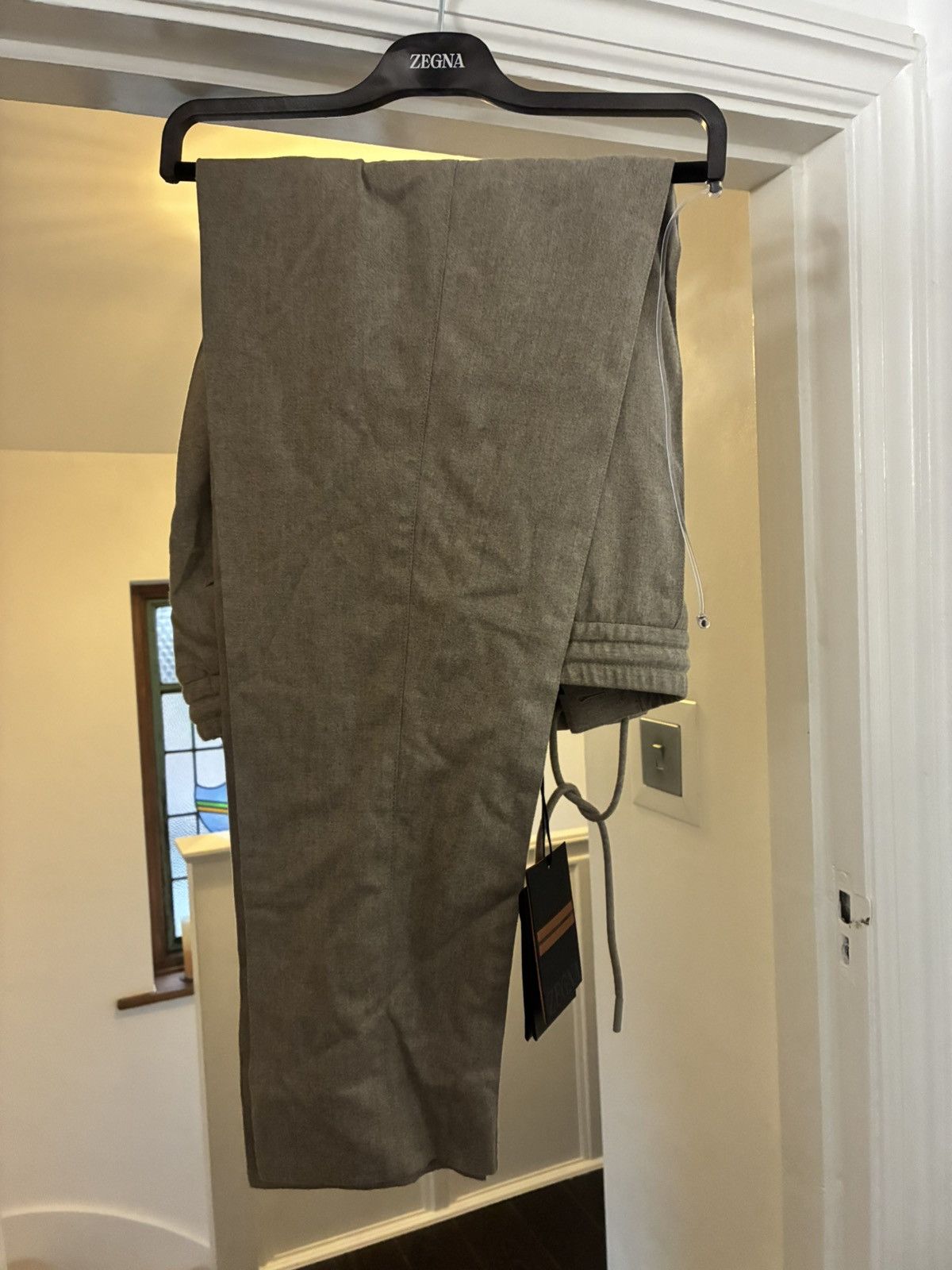 Ermenegildo Zegna Zegna wool drawstring trousers size 54 retail £1400 Size US 36 / EU 52 - 3 Thumbnail