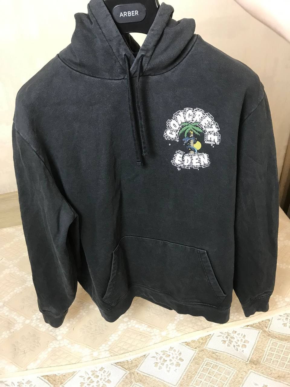 Allsaints 🔥 Allsaints Concrete Eden Washed Graphic Hoodie Sweatshirt Size US M / EU 48-50 / 2 - 5 Thumbnail