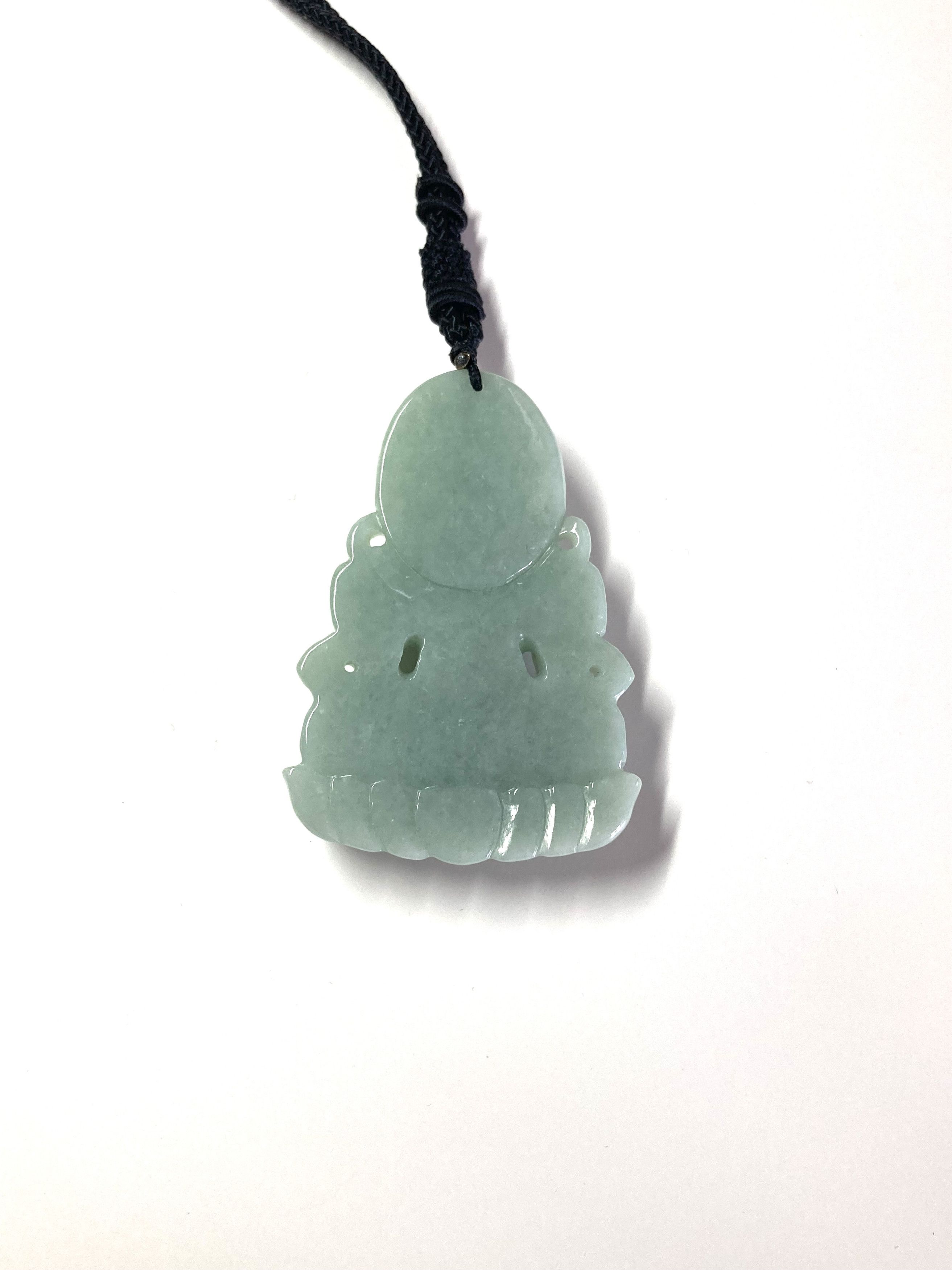Other 60015 Certified Jadeite jade Green Kwan Yin Pendant Size ONE SIZE - 4 Thumbnail