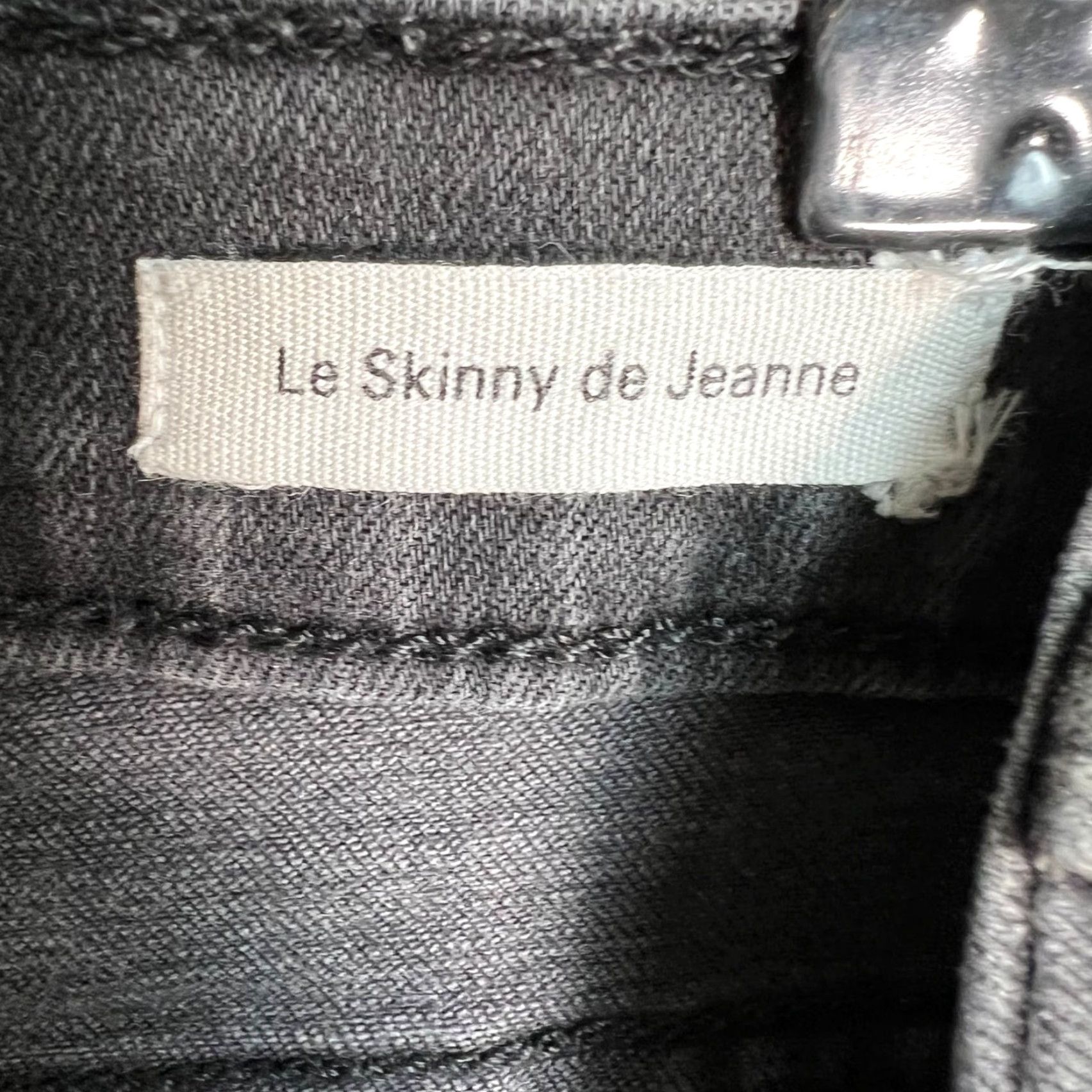 Frame Frame Le Skinny De Jeanne Womens Jeans Distressed Black Denim 30 Slim 5-Pocket Classic Frame Shirt? Size 30" / US 8 / IT 44 - 4 Thumbnail