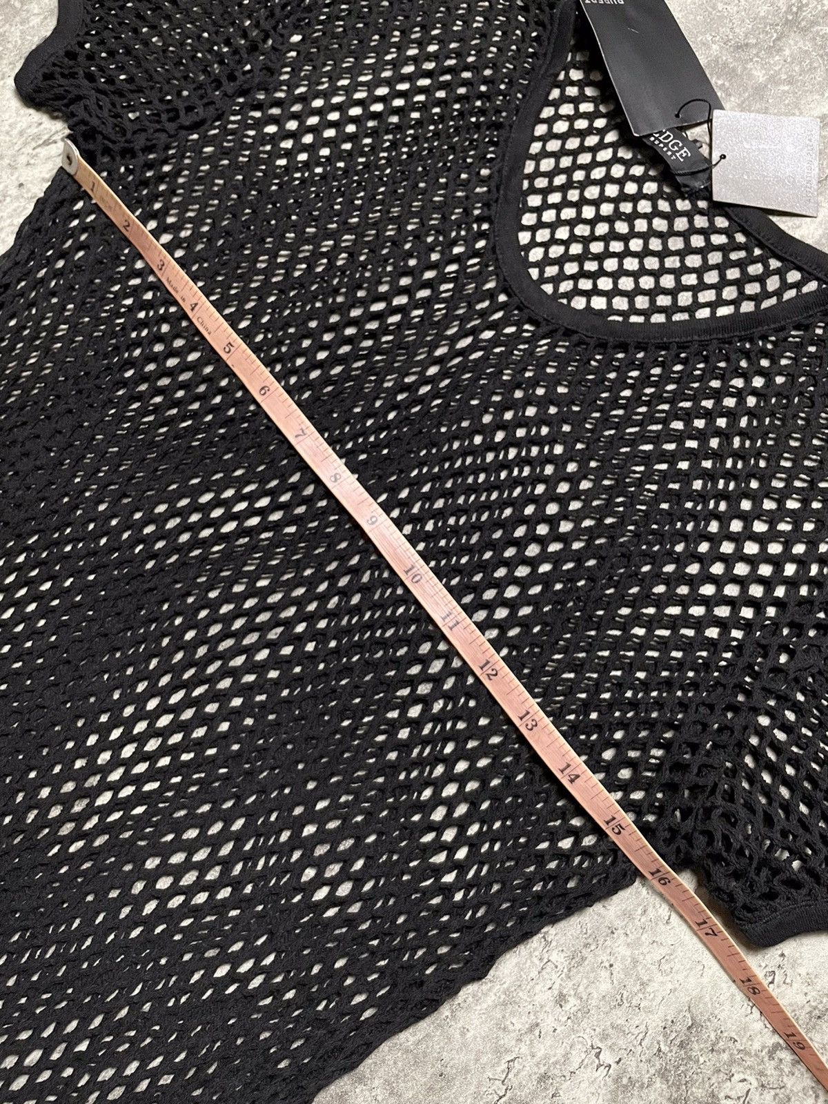 If Six Was Nine × Japanese Brand Y2K Edge Rupert Black Mesh / Fish net LGB Style Size US S / EU 44-46 / 1 - 13 Thumbnail