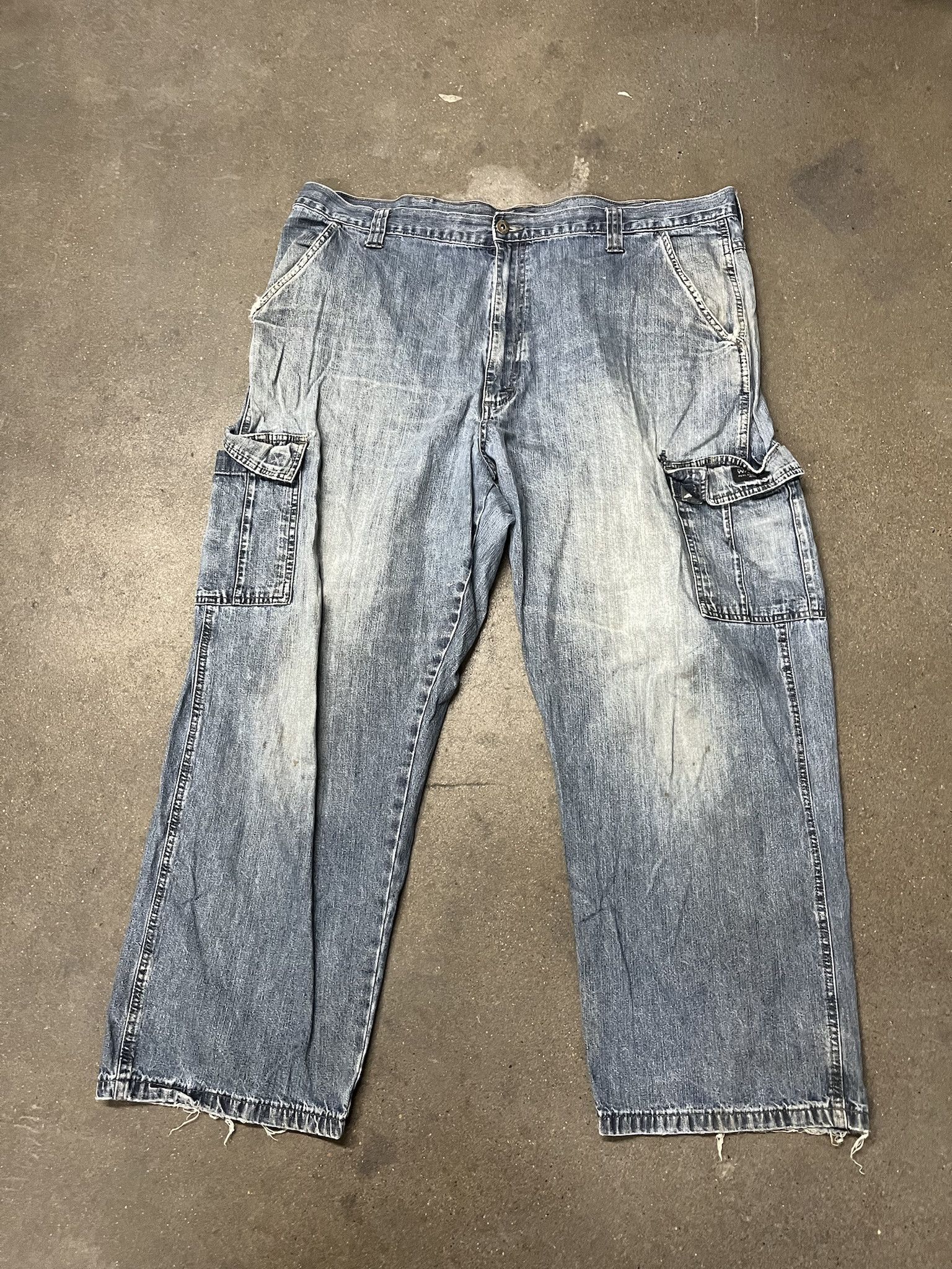 Vintage × Wrangler Vitnage 2000s Wrangler Baggy Cargo Denim Jeans Size 44 Size US 42 / EU 58 - 1 Thumbnail