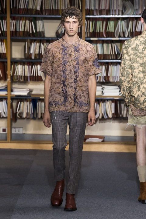 Best price! Dries van Noten embroidered bowling shirt SS18