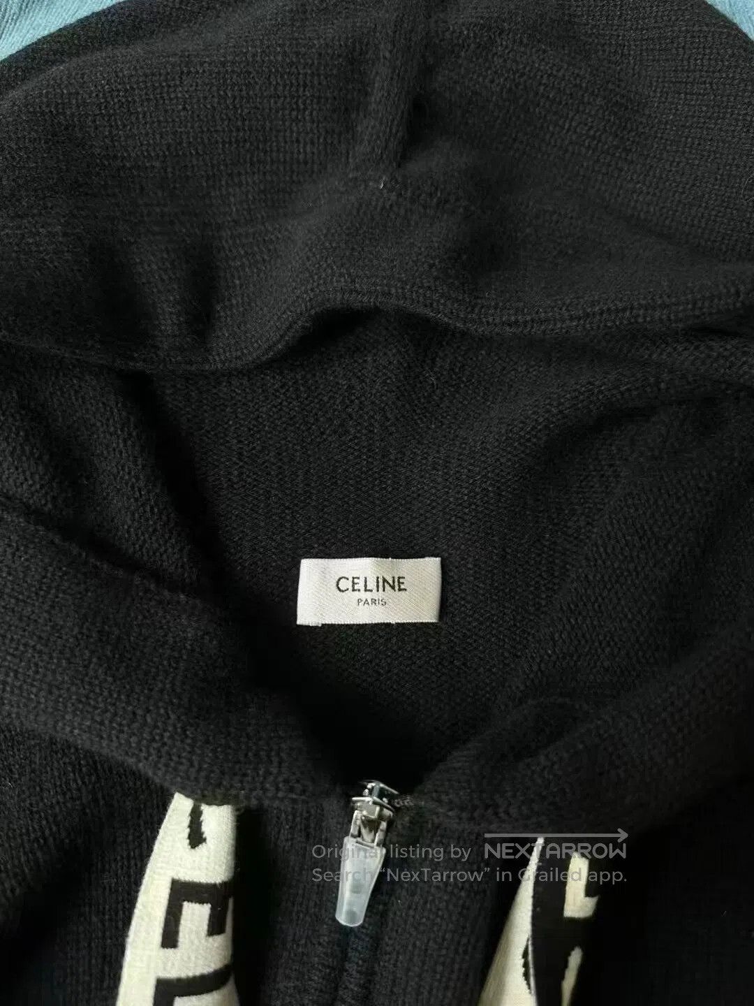 Celine Celine Cashmere Drawstring Zip Hoodie. Size XS / US 0-2 / IT 36-38 - 4 Thumbnail