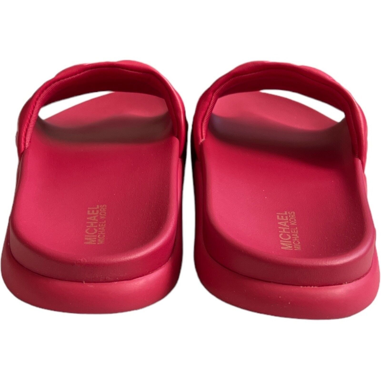 Michael Kors MICHAEL Michael Kors Finnie Slide Sandals Rubin Red, US7 Size US 7 / IT 37 - 6 Thumbnail