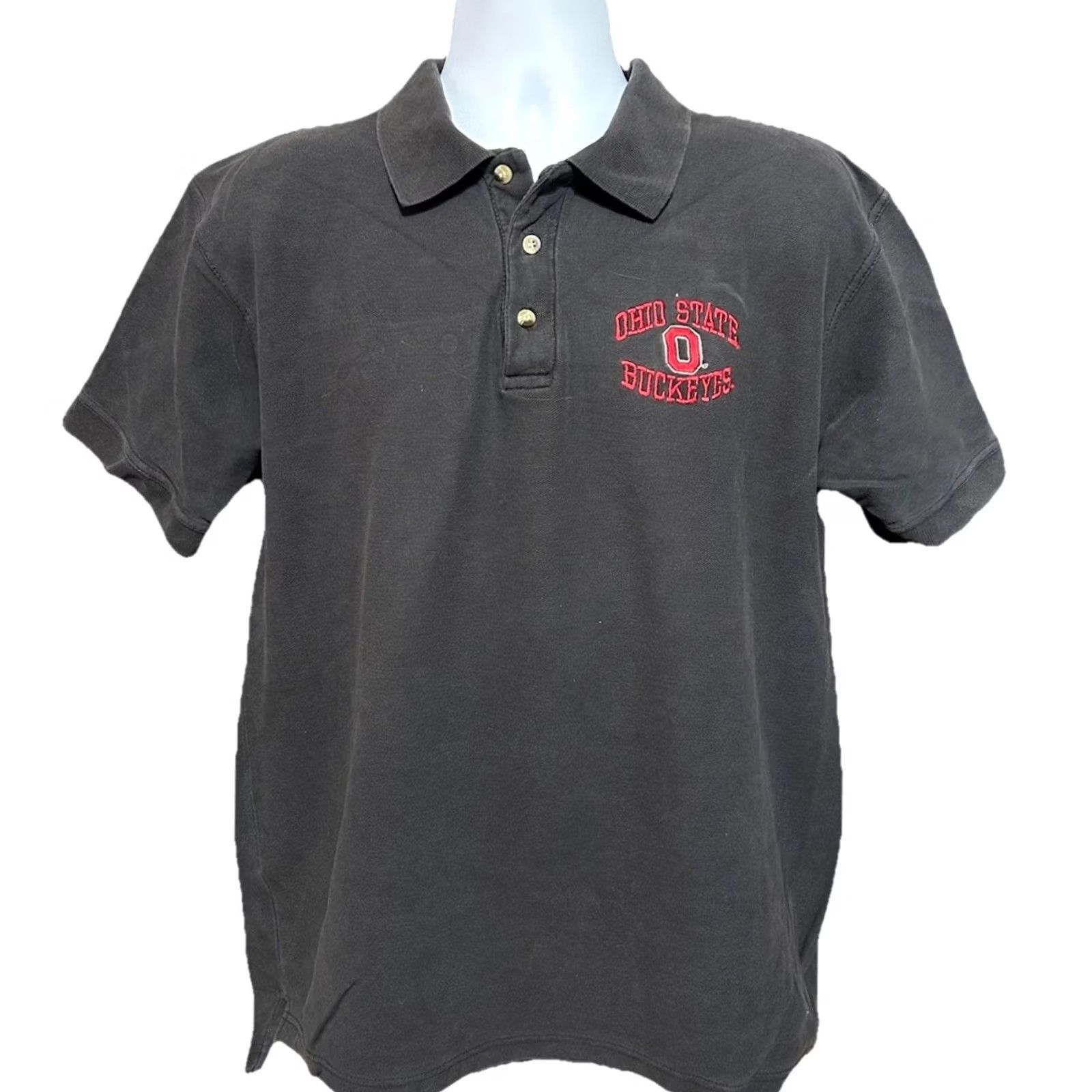 Vintage Vintage Ohio State Polo Shirt Men 2XL Black Short Sleeve Button Collar - Activewear Size US XXL / EU 58 / 5 - 7 Thumbnail