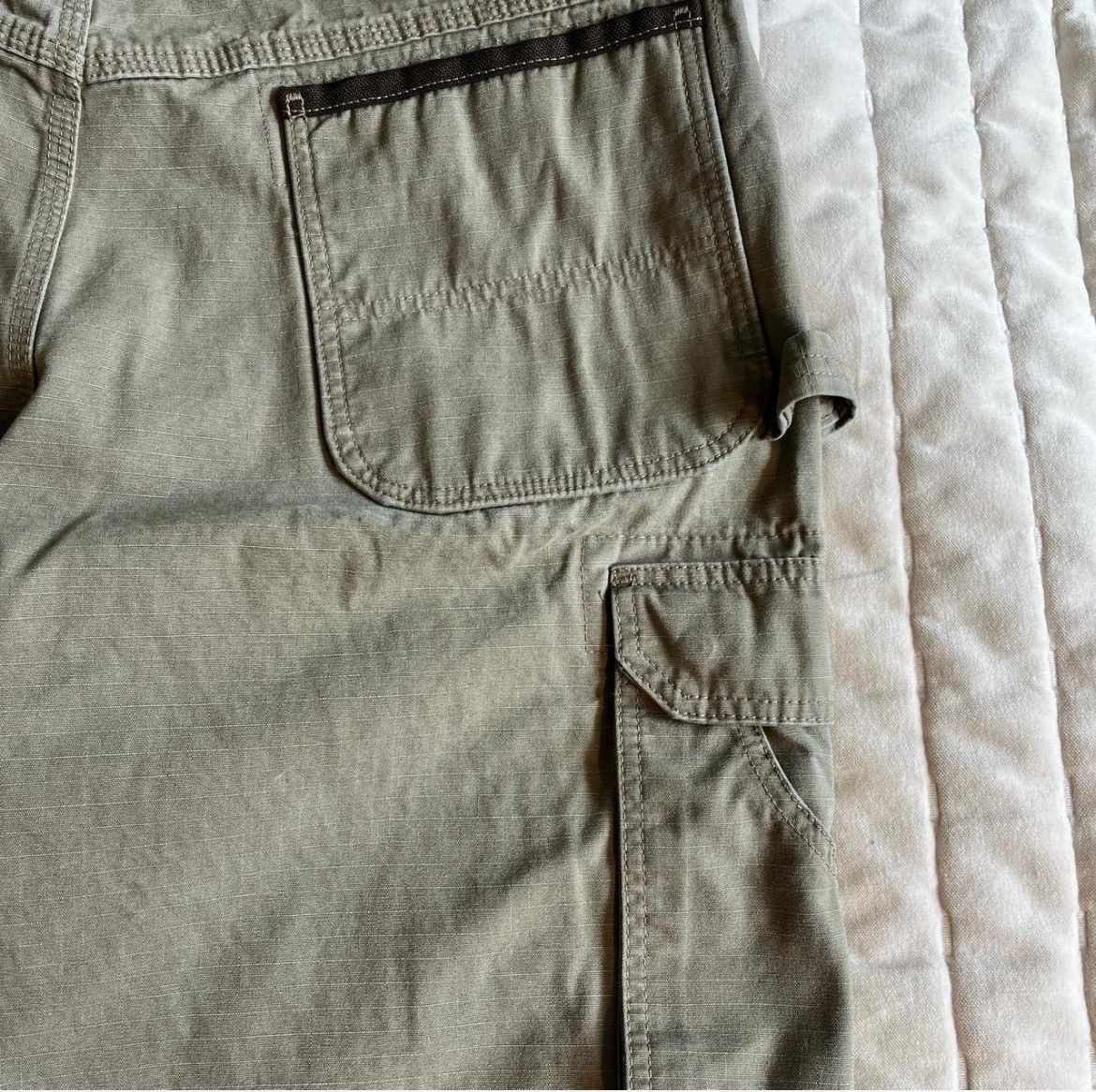 Vintage × Wrangler 38x30 Wrangler Baggy Tan Cargo Workwear Pants Size US 38 / EU 54 - 4 Thumbnail
