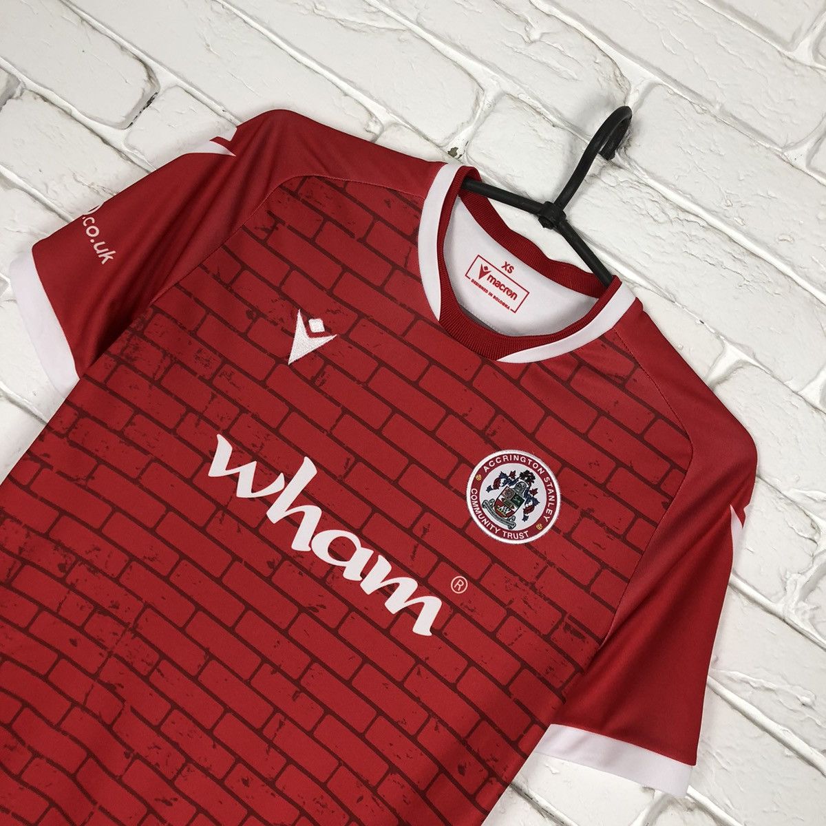 Macron Accrington Stanley 2023 2024 home soccer jersey Size US XS / EU 42 / 0 - 2 Thumbnail