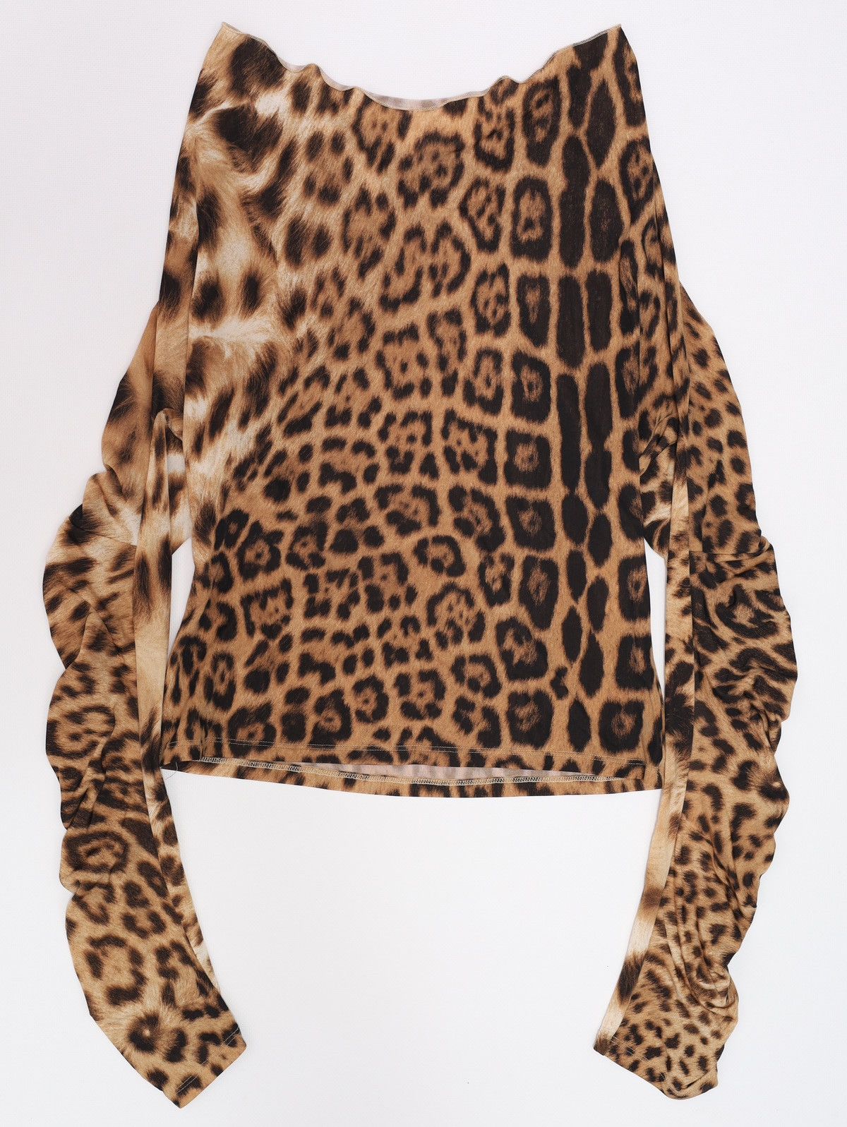 Roberto Cavalli Roberto Cavalli Vintage Leopard Full Print Long Sleeve Top Size S / US 4 / IT 40 - 3 Thumbnail