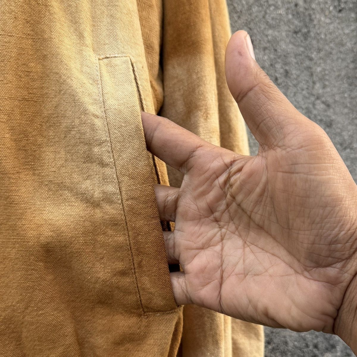 Vintage Vintage Faded Workwear Jacket Brown Distressed Canvas Style Size US M / EU 48-50 / 2 - 9 Thumbnail
