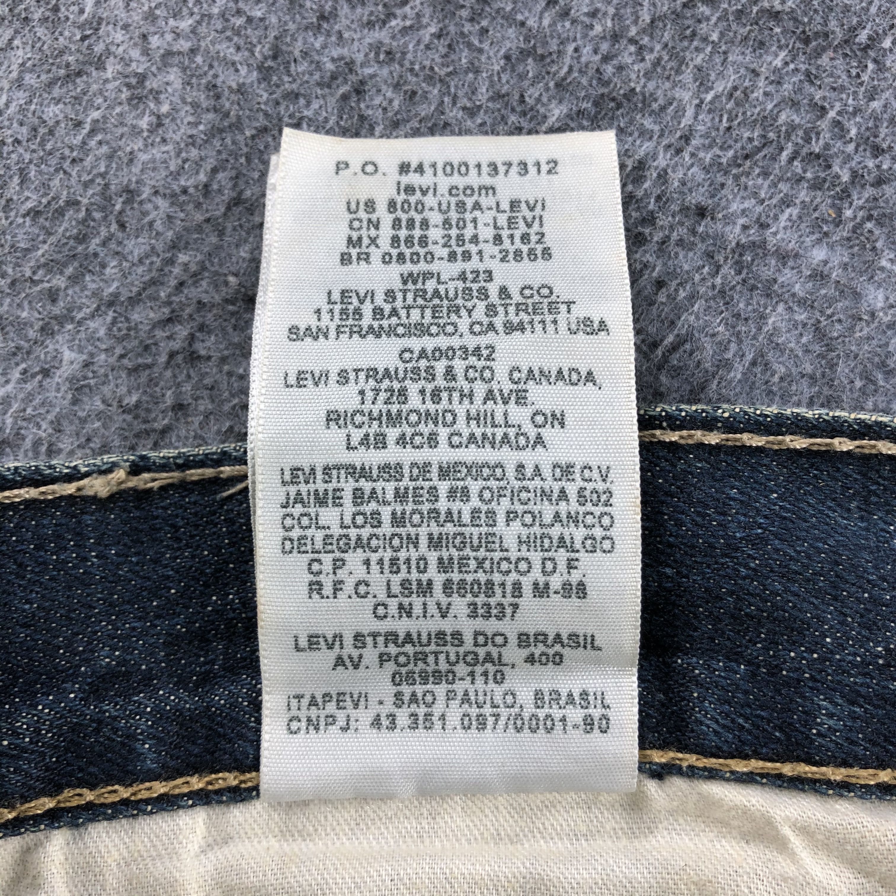 Levi's Vintage Blue Wash Levis 505 Jeans-J1974 Size US 34 / EU 50 - 14 Thumbnail