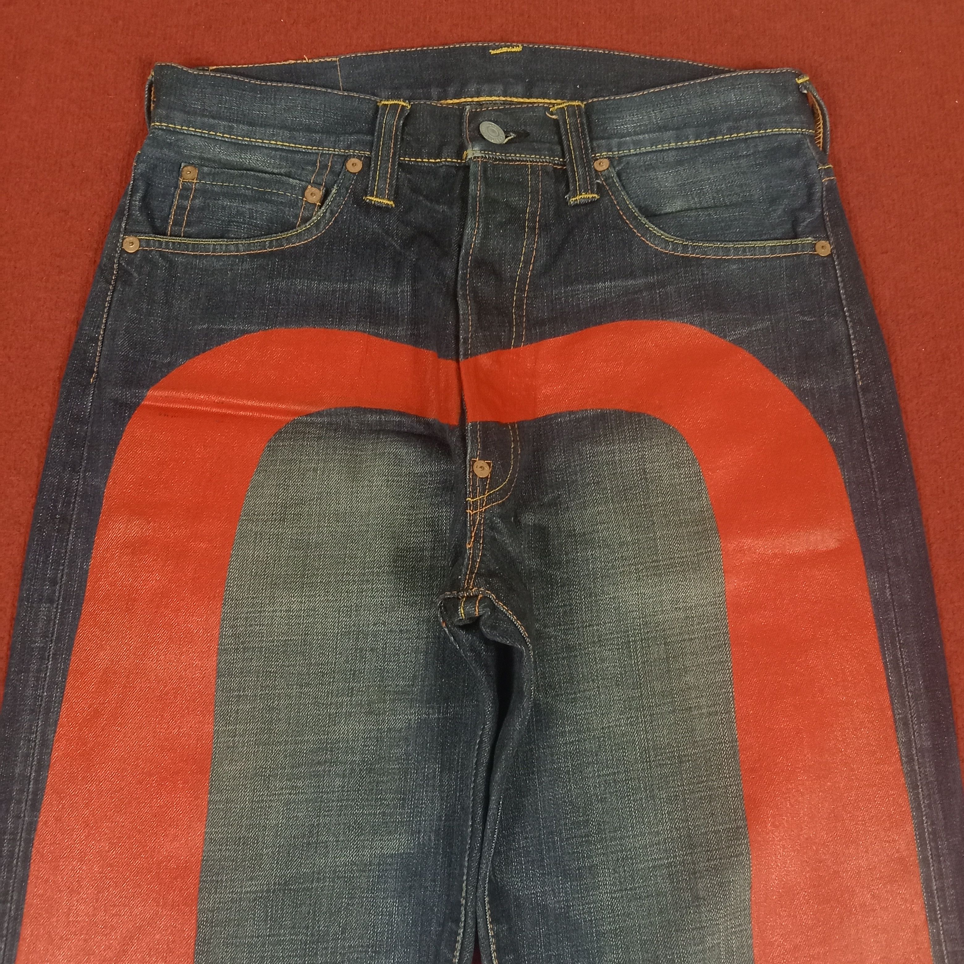Evisu × Japanese Brand × Vintage Evisu Streetwear Skater Custom Daicock Style Jeans Size US 30 / EU 46 - 3 Thumbnail