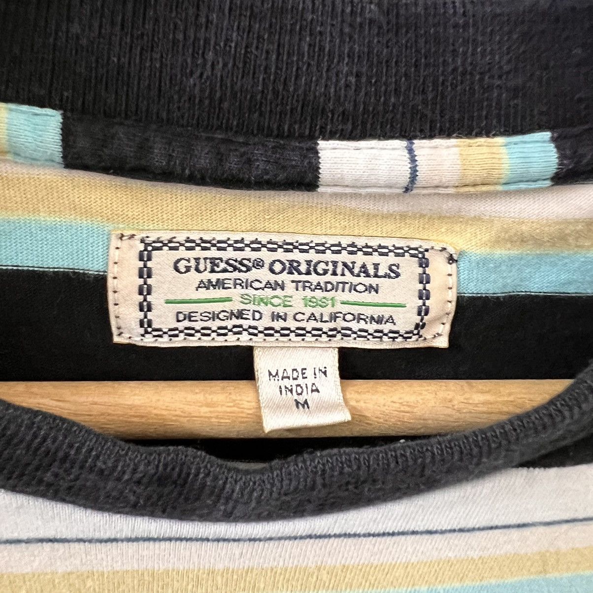 Guess × Vintage VTG GUESS ORIGINAL STRIPE Size US M / EU 48-50 / 2 - 4 Thumbnail