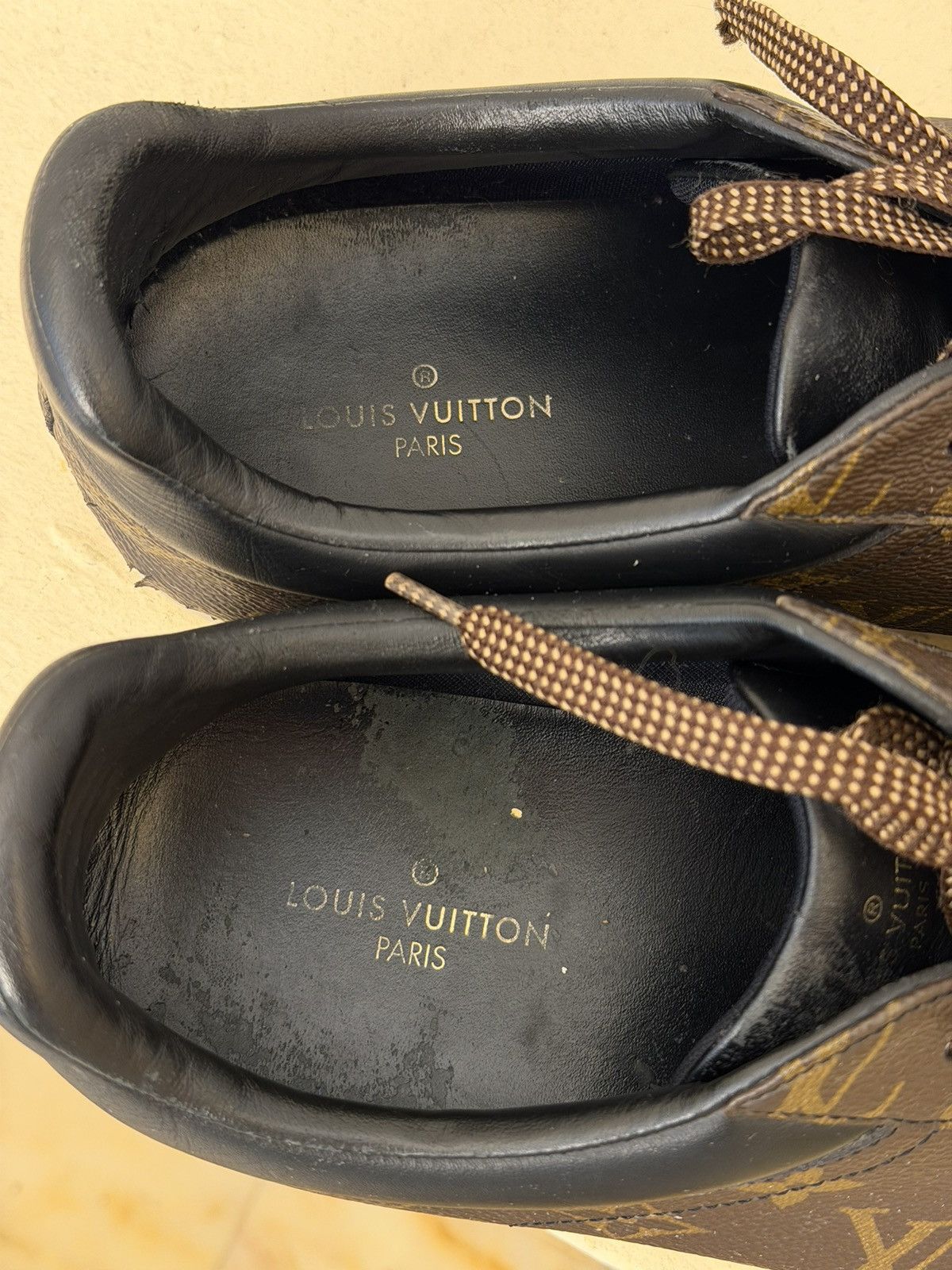 Louis Vuitton Louis Vuitton Leather Brown Low-Top Men‘s Sneakers Size 43 Size US 8.5 / EU 41-42 - 8 Thumbnail