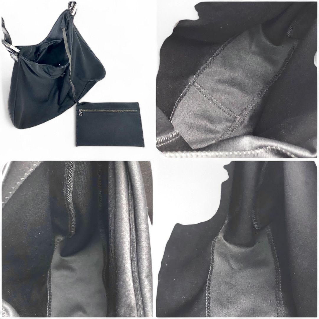 Fendi - Mamma Bucket Shoulder Bag Mini Pouch Black