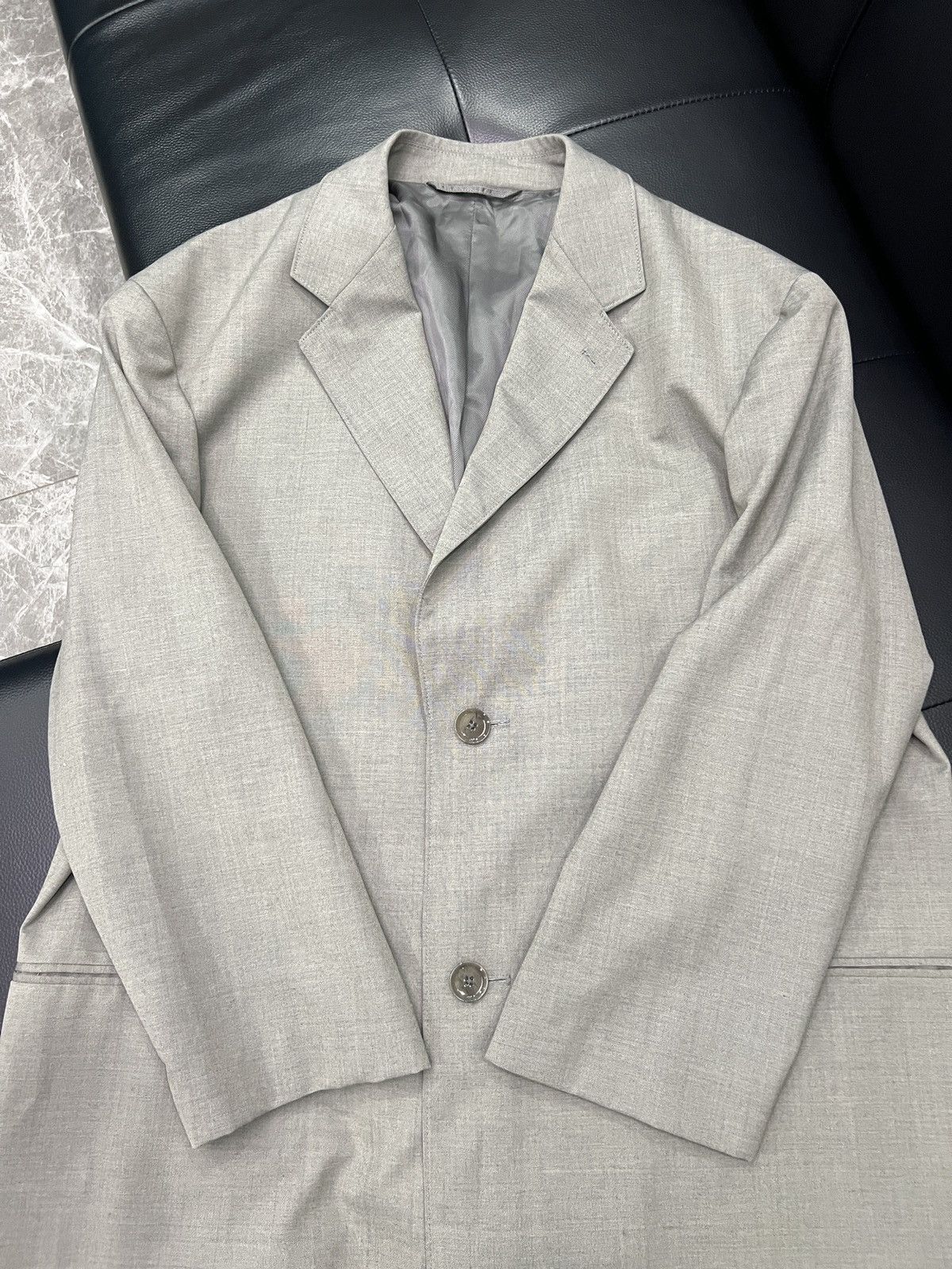 Lemaire Lemaire Structured Shoulder Wool Coat Size 42L - 6 Thumbnail