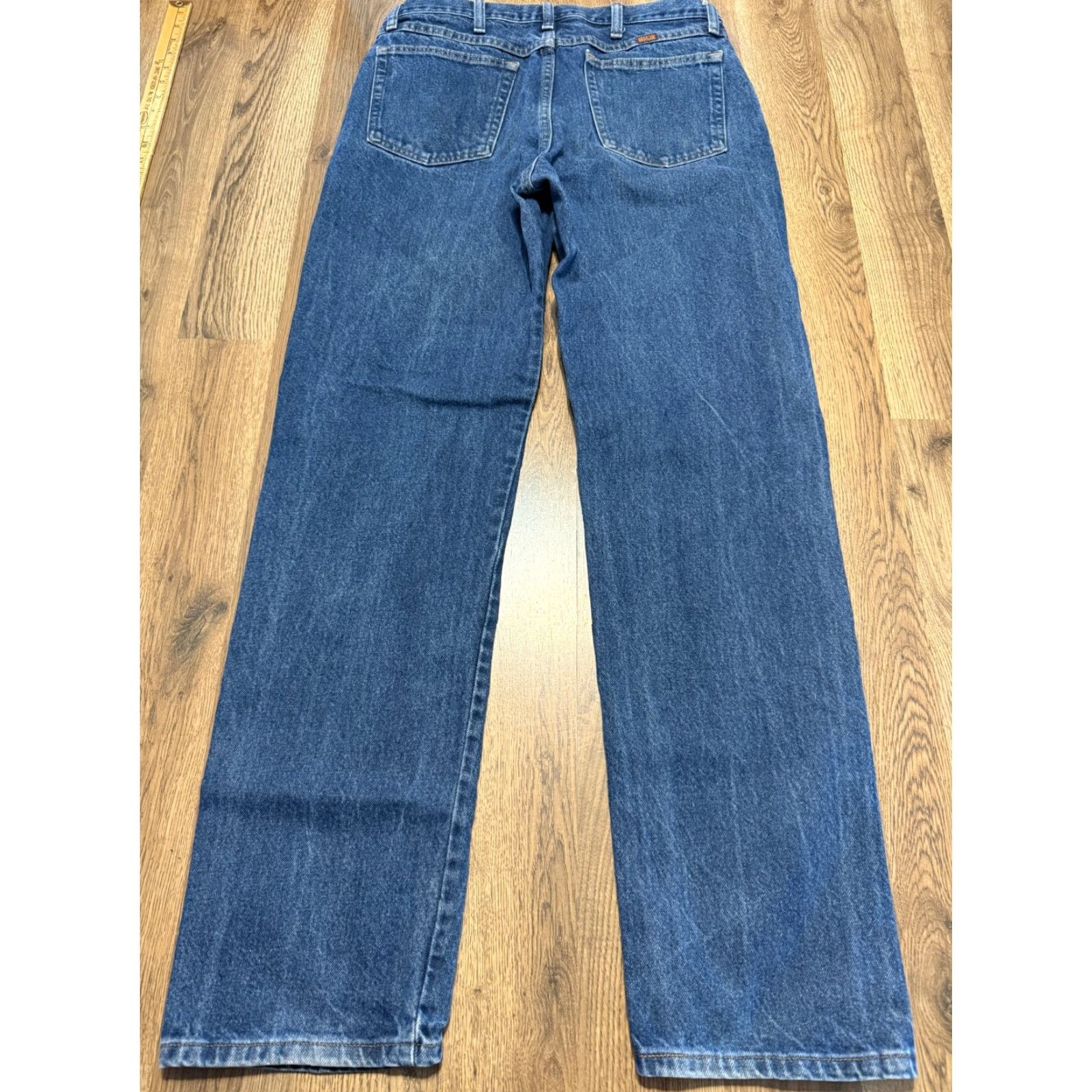 Vintage Rustler Jeans Men's 34x34 Blue Denim Straight Leg 5-Pocket Pockets Regular Rise Vintage No N/A Size US 34 / EU 50 - 2 Thumbnail