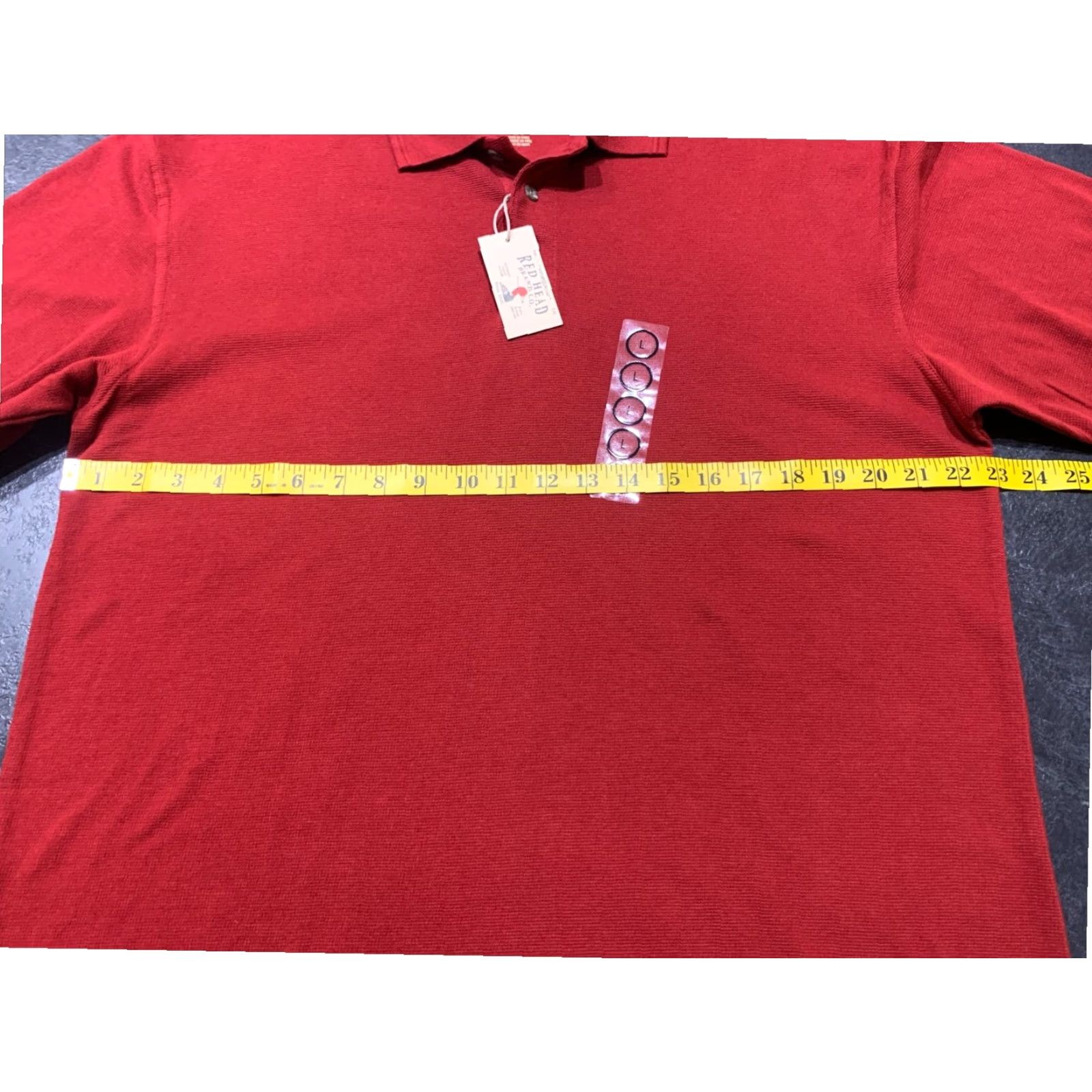 Vintage RedHead Golf Polo Shirt Short Sleeve Solid Red Mens Large Size US L / EU 52-54 / 3 - 6 Thumbnail