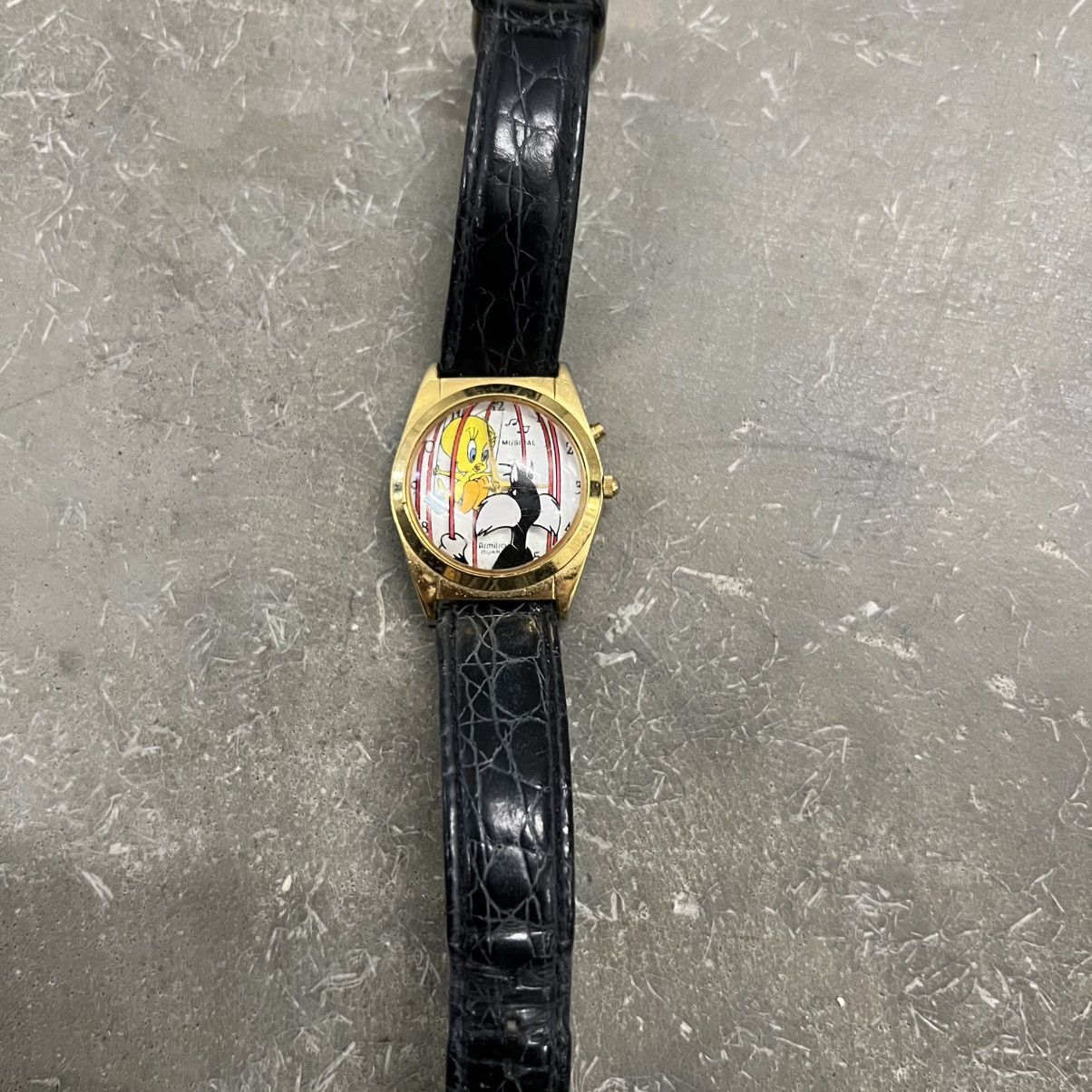 Vintage 1995 Rare Vintage Looney tunes tweety Sylvester watch Size ONE SIZE - 2 Thumbnail