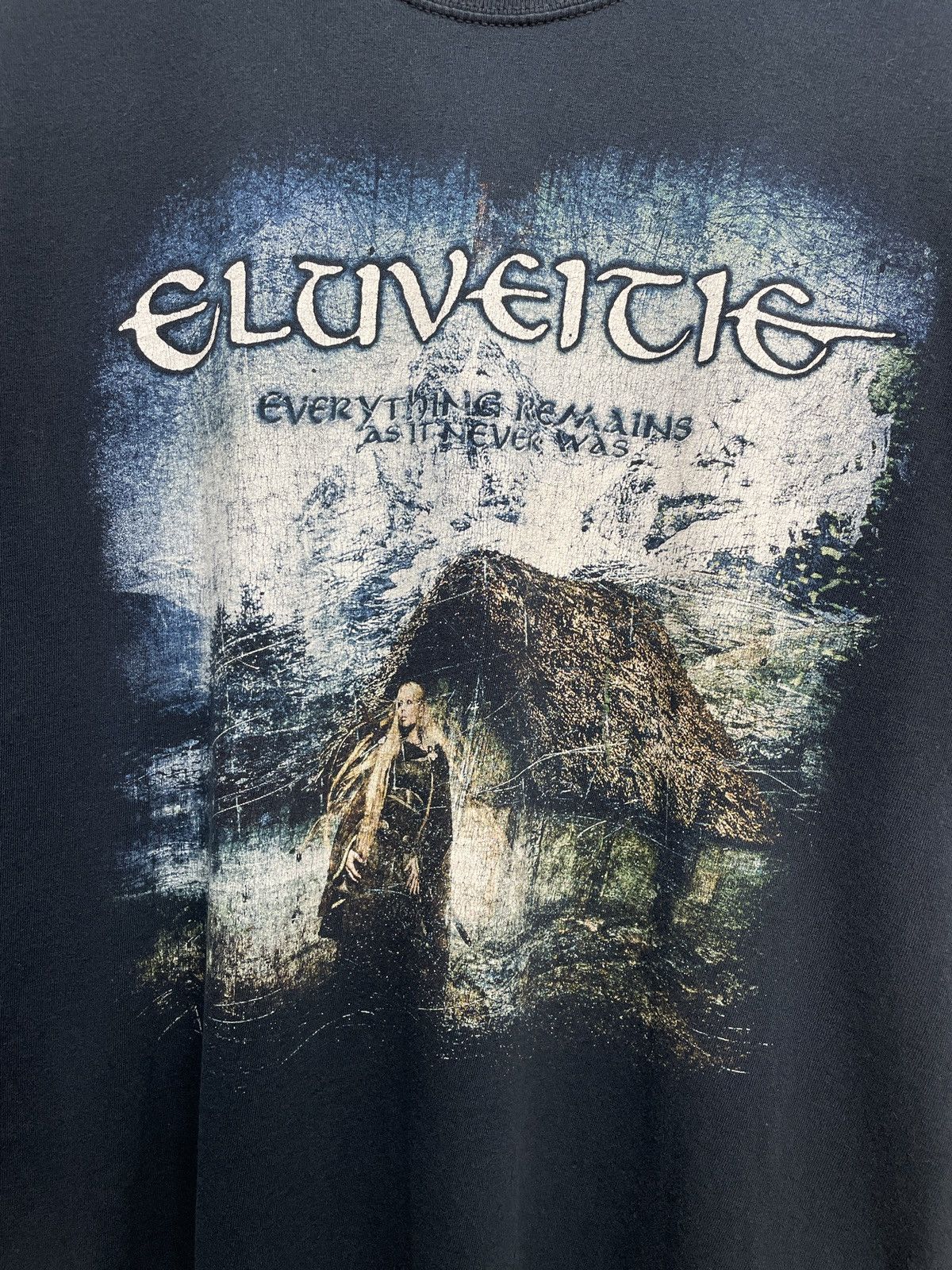 Band Tees Vintage Eluveitie Rock Metal Folk Tee World Tour 2010 Size US L / EU 52-54 / 3 - 4 Thumbnail