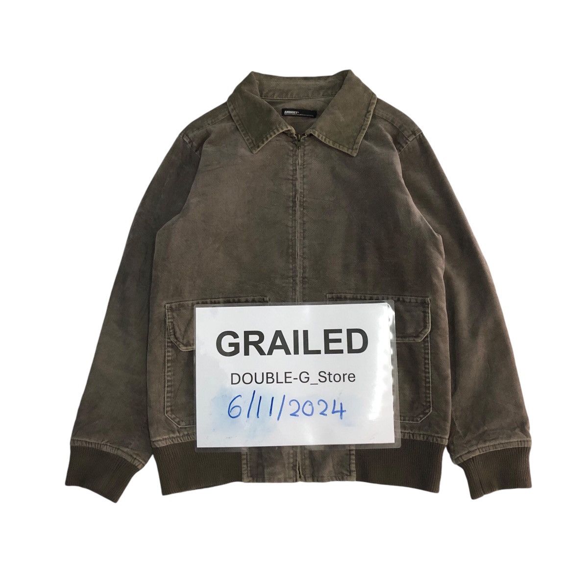 Japanese Brand 📌Vintage Biker Bomber Jacket Velvet Anquite Size US M / EU 48-50 / 2 - 1 Thumbnail
