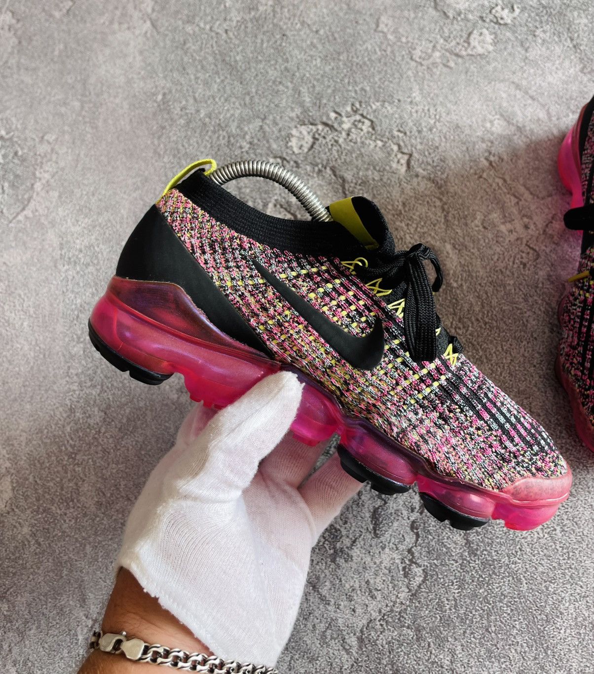 Nike Air VaporMax Flyknit Wmns Size US Black Pink Blast