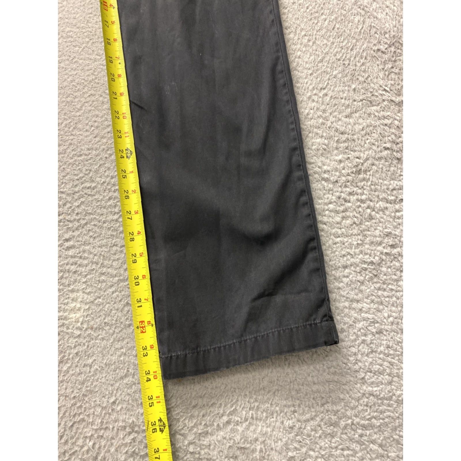 Banana Republic Banana Republic Chino Pants Men's 32x34 Slim Flat Front 5-Pocket Cotton Black Gavin Modern Casual Slim-Fit 34 Inseam Mens Size US 32 / EU 48 - 5 Thumbnail