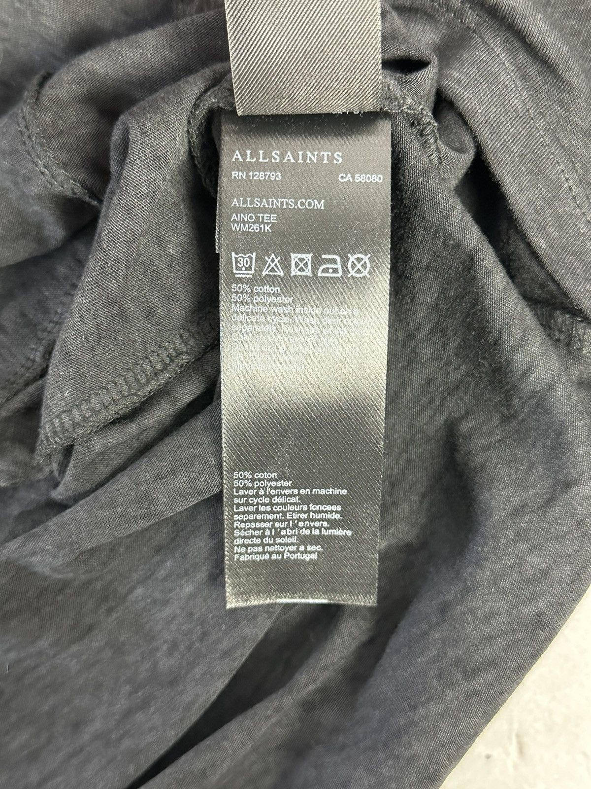 Allsaints × Designer All Saints Aino Cotton Black Women’s Long Sleeve Size L / US 10 / IT 46 - 10 Thumbnail