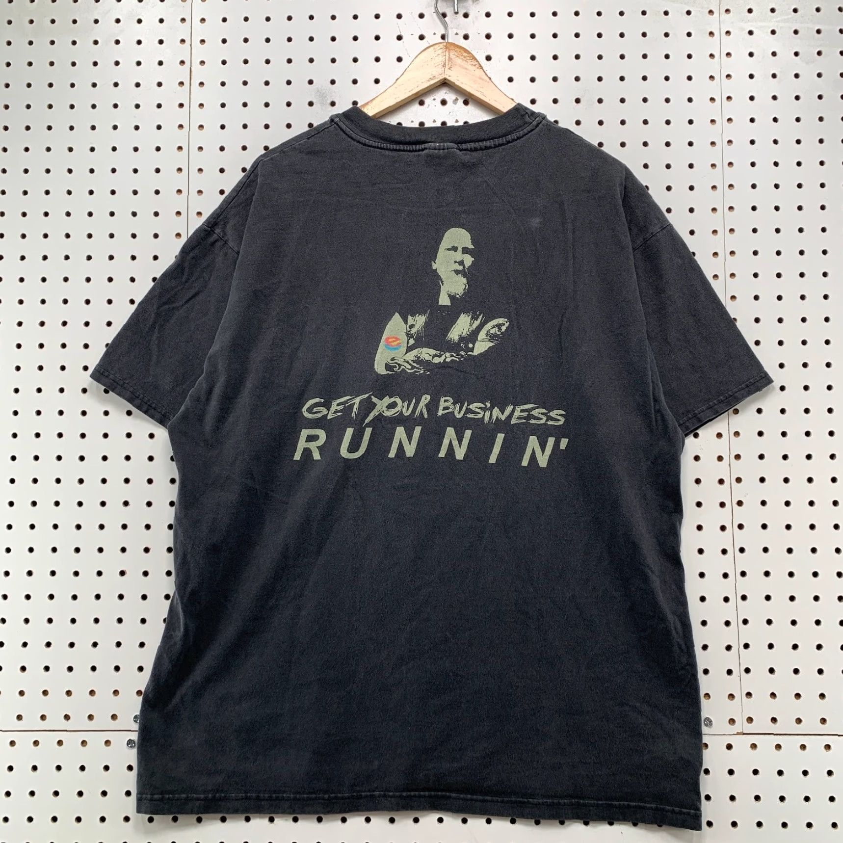 Hanes VINTAGE Lawson Software Shirt Mens XL Faded Black Hanes Cyber Punk Pocket Shirt Men XL Black 90s Punk Hanes Cotton Cotton Readable Size US XL / EU 56 / 4 - 2 Thumbnail