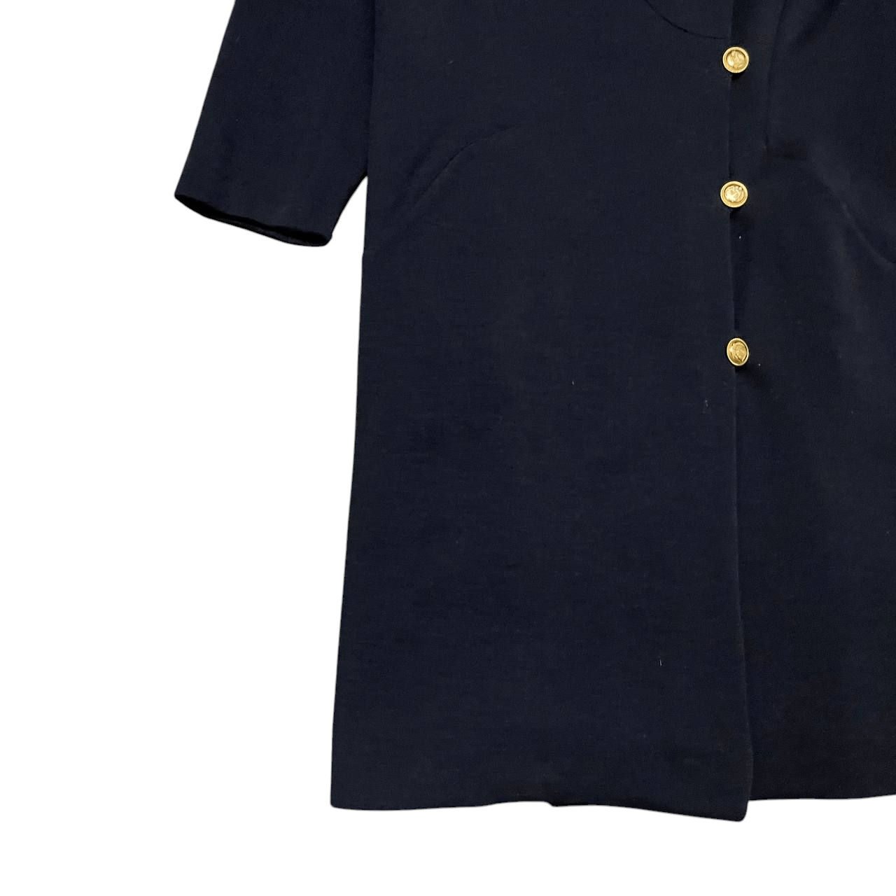 Lanvin Vintage Lanvin Paris Wool Gold Button Coat Size M / US 6-8 / IT 42-44 - 3 Thumbnail