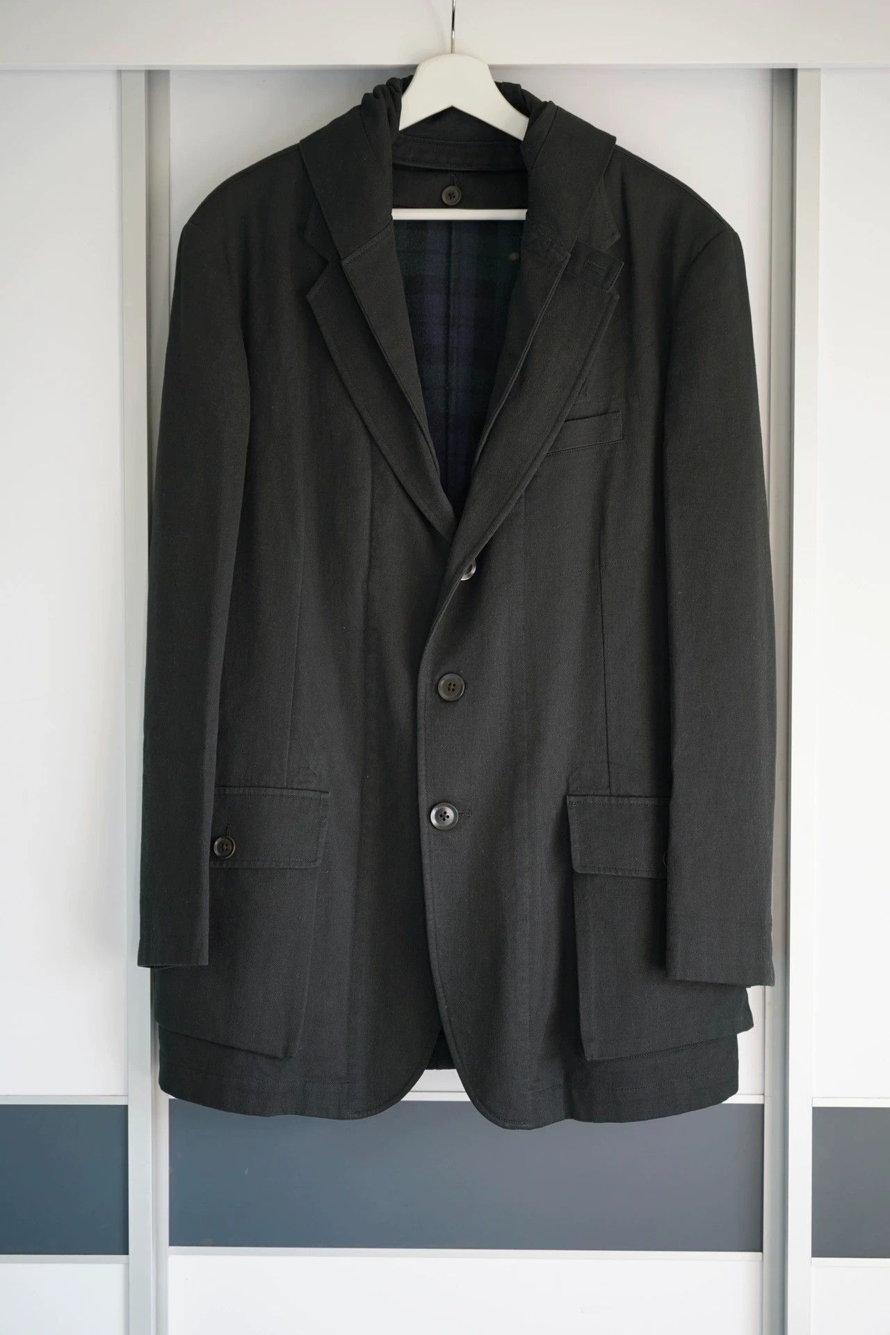 Yohji Yamamoto Black Single-Breasted Blazer Size US L / EU 52-54 / 3 - 1 Thumbnail