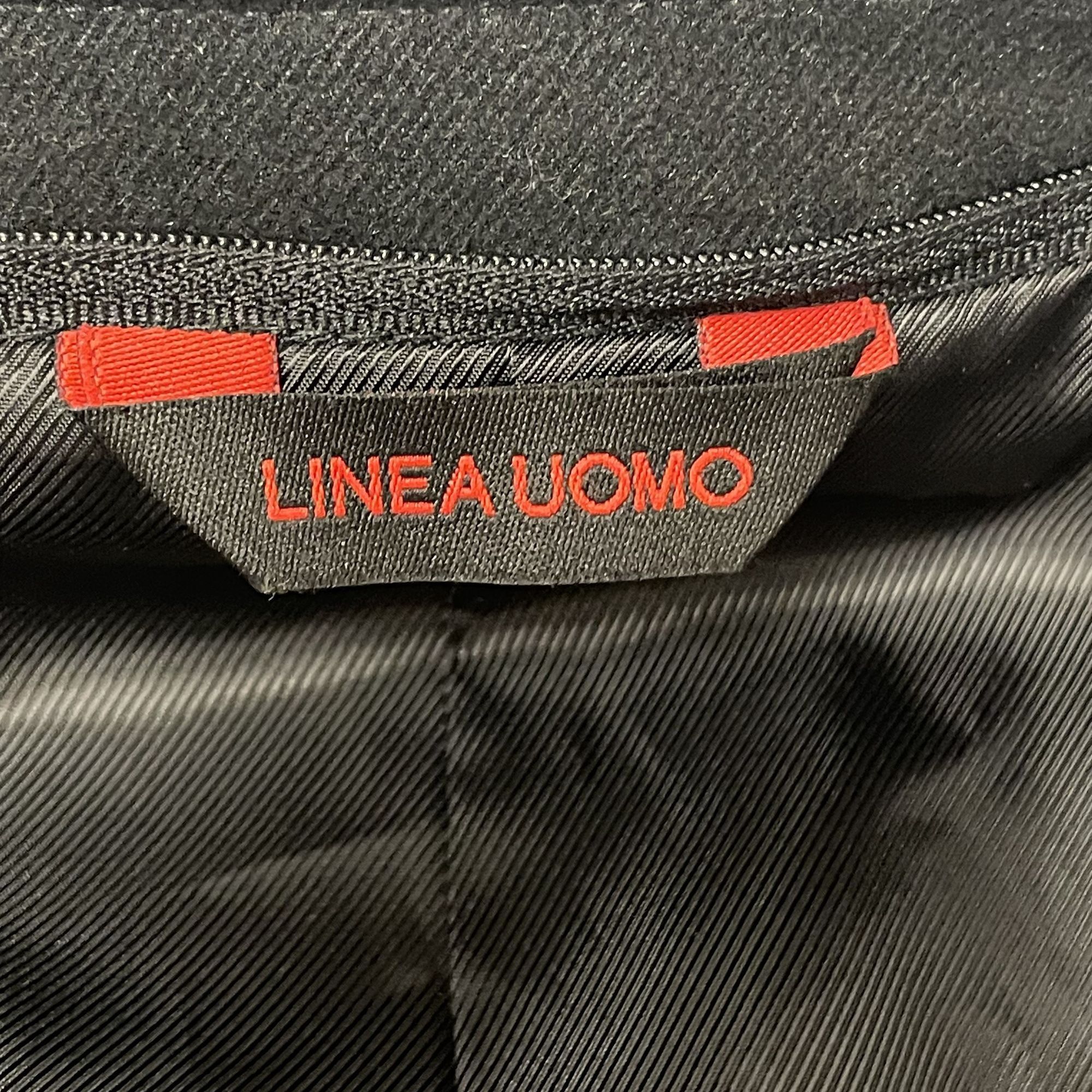 Other Liena Uomo Black SAFARI STYLE Sport Coat MODERN Jacket Size 42R - 6 Thumbnail