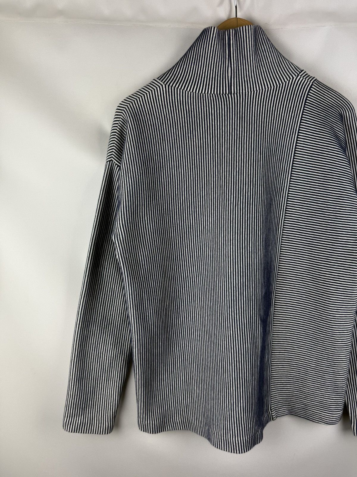 Cos Cos Avant-garde Striped High Neck Cotton Sweater Pullover Size S / US 4 / IT 40 - 15 Thumbnail