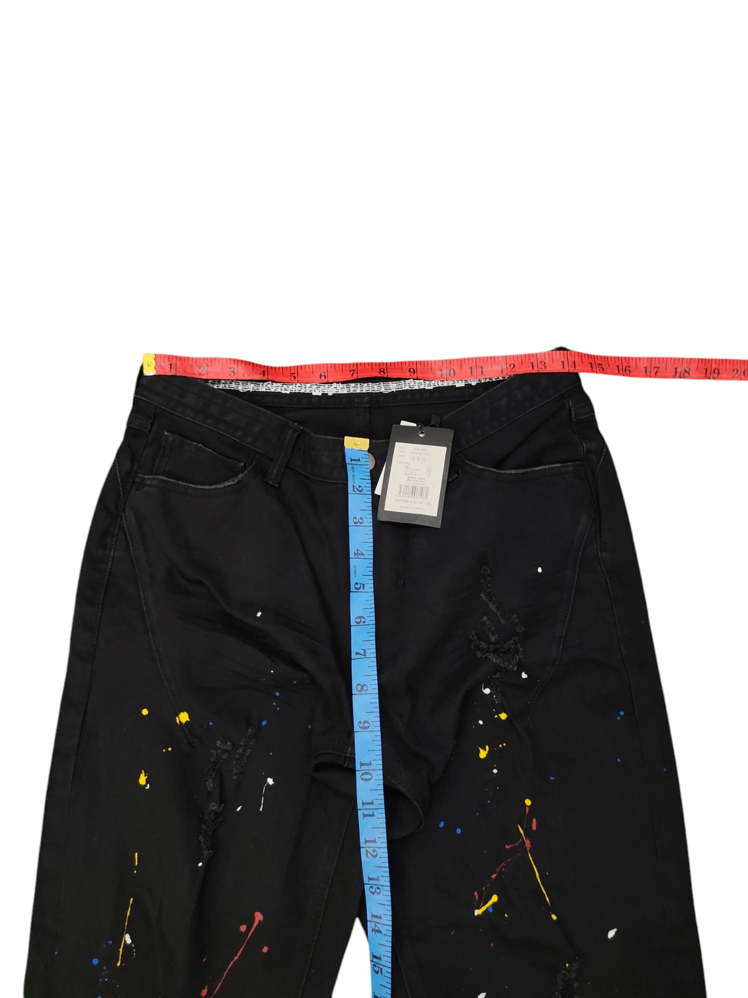 Number (N)ine Number (N)ine Painted Distress Denim Pants Size US 29 - 14 Thumbnail