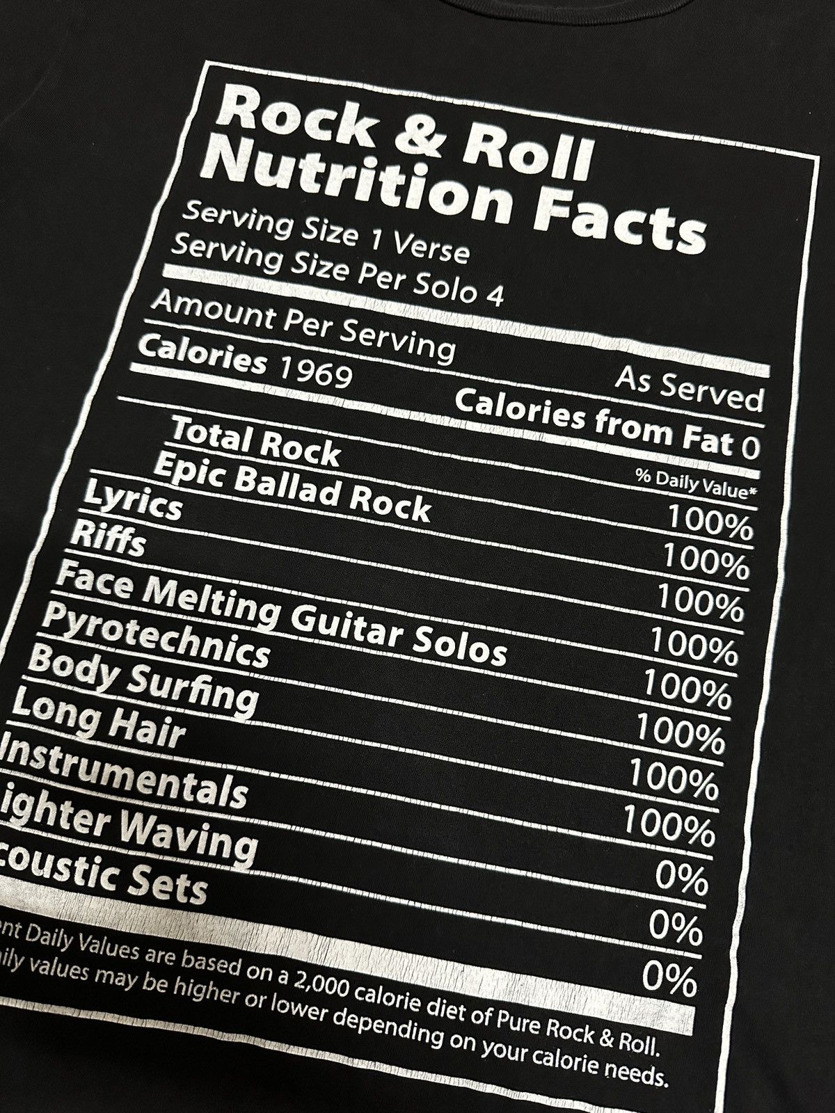 Band Tees Rock and Roll Nutrition T-Shirt Size US M / EU 48-50 / 2 - 5 Thumbnail