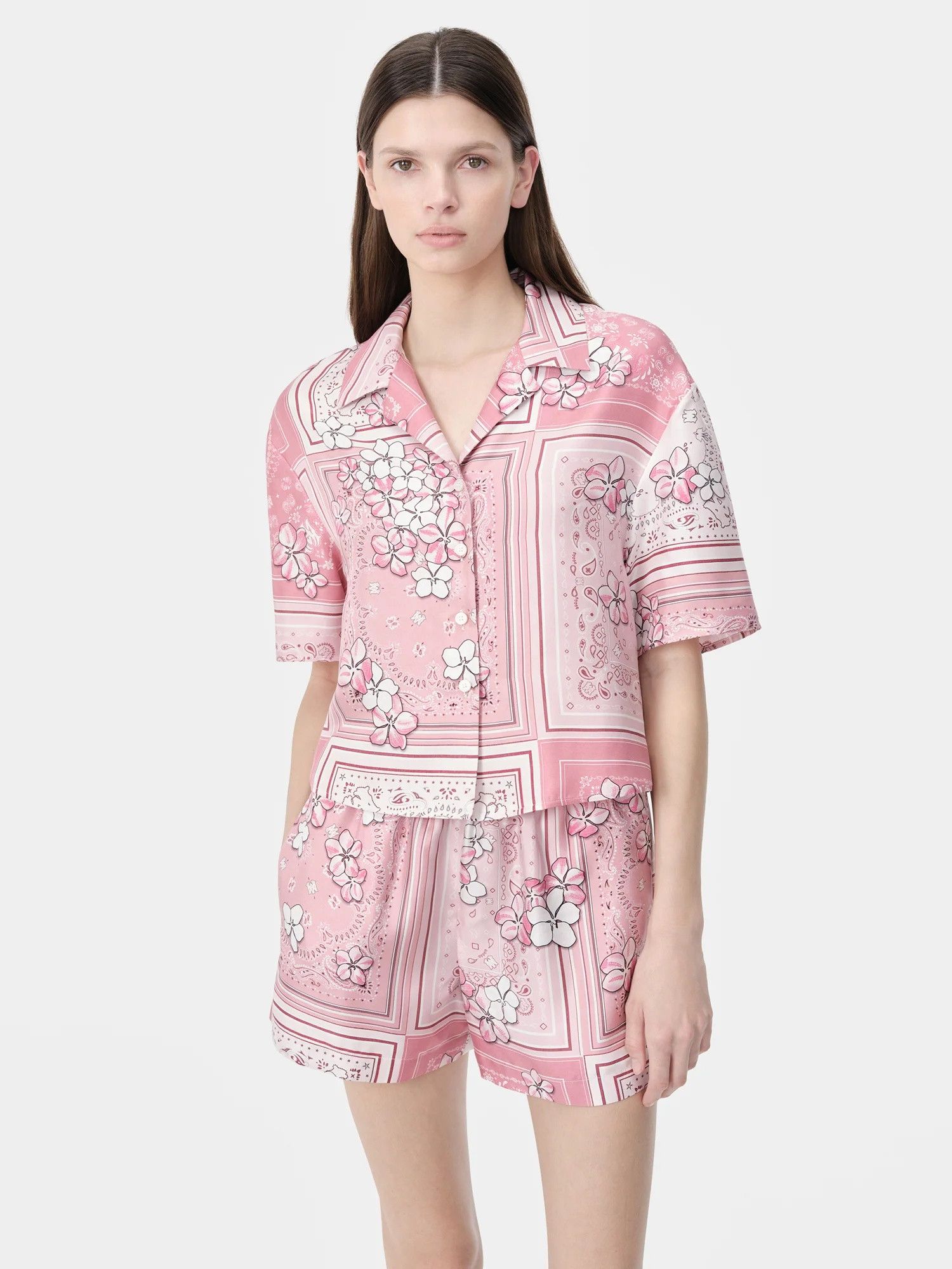 Amiri o1orln1025 Bandana Floral Shirt in Multicolor Size XL / US 12-14 / IT 48-50 - 3 Thumbnail