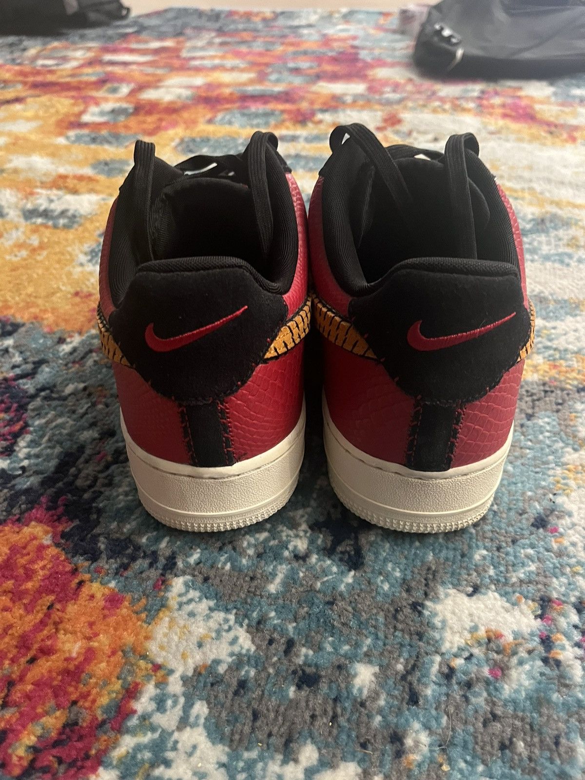 Nike Nike Air Force 1 Gym red/orange peel-black Size US 12 / EU 45 - 6 Thumbnail